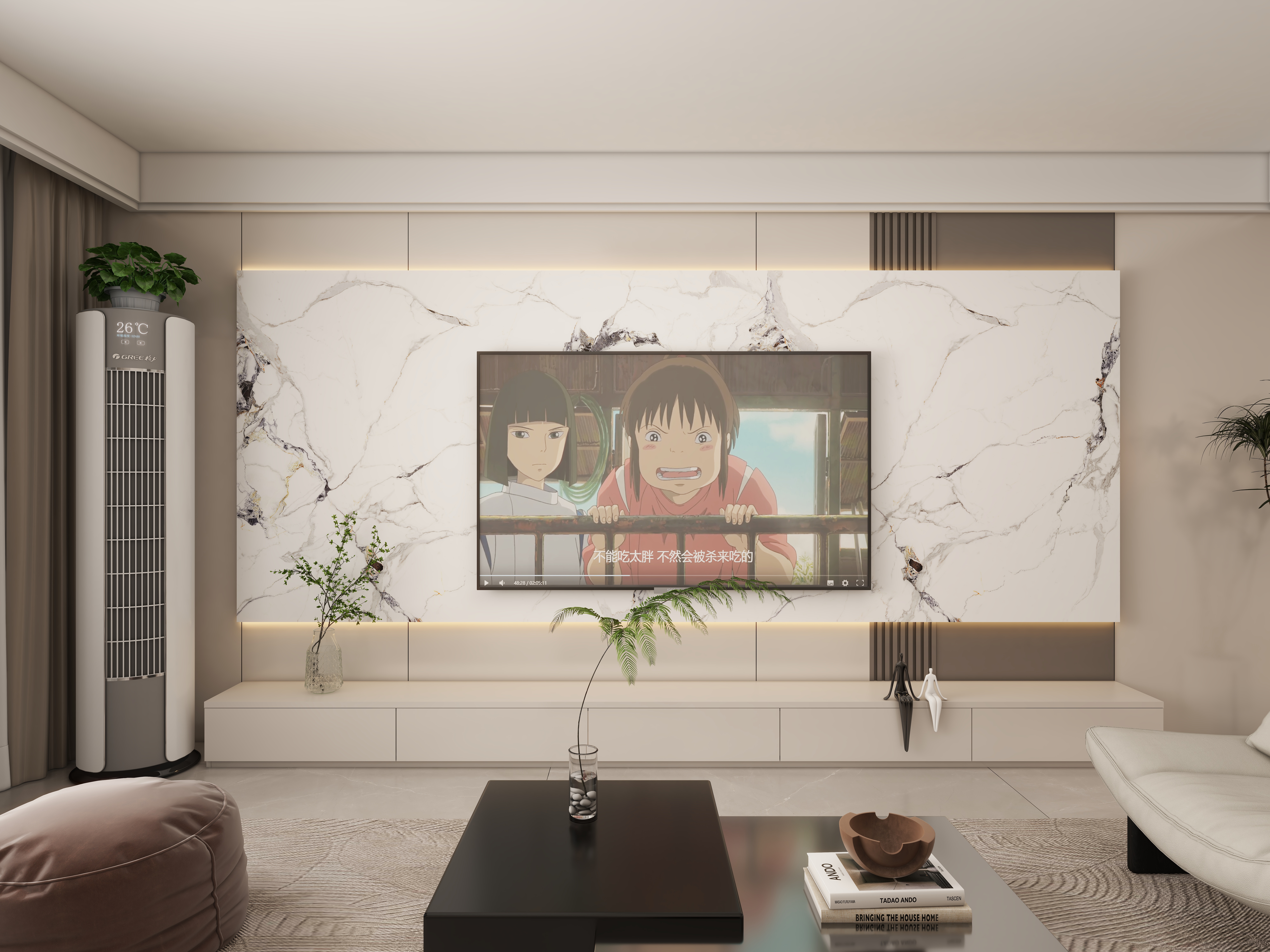 花朵与草-现代简约111㎡2室-装修设计方案