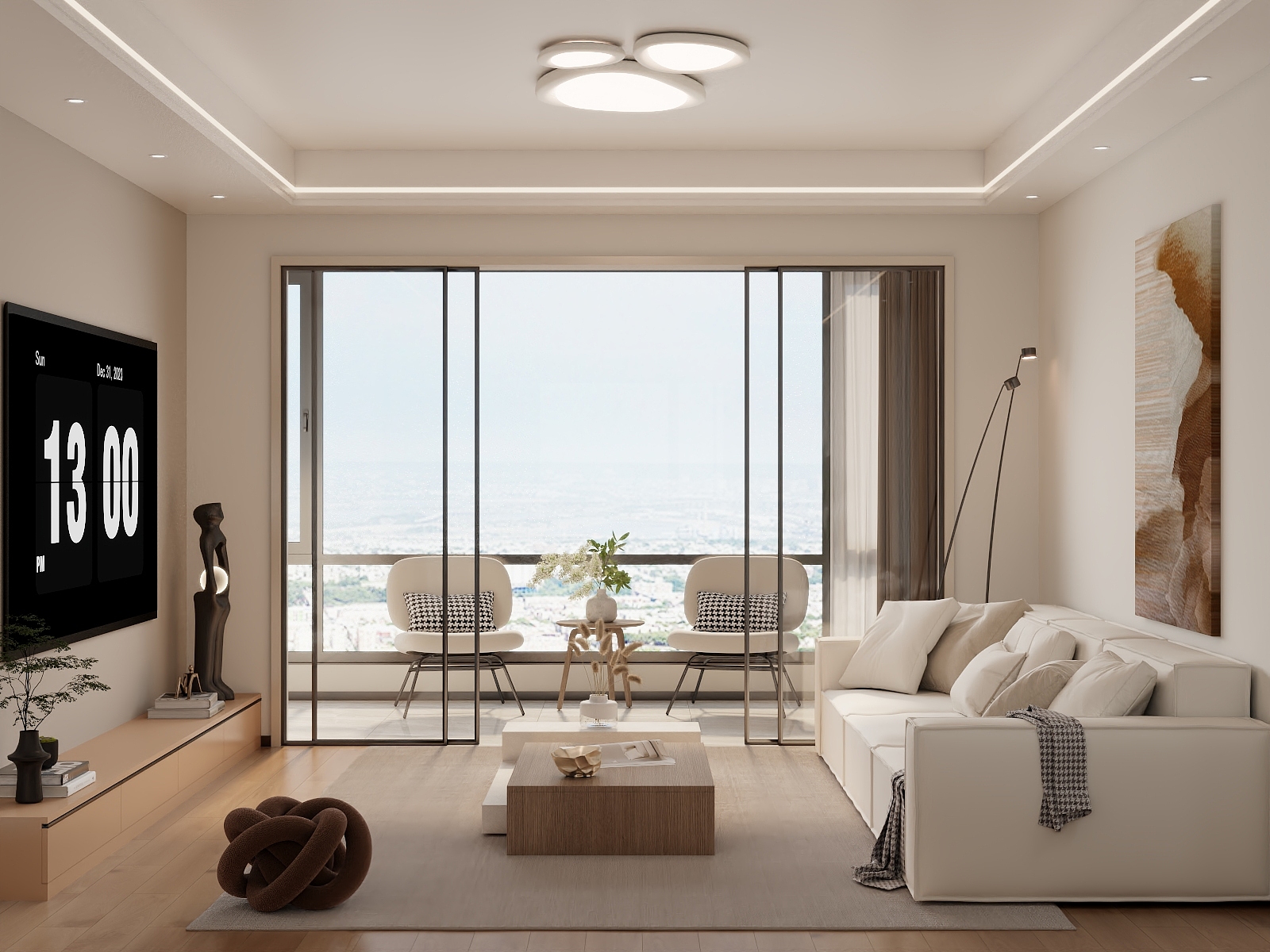 吴爽- 138m²原木简约风格设计装修效果图