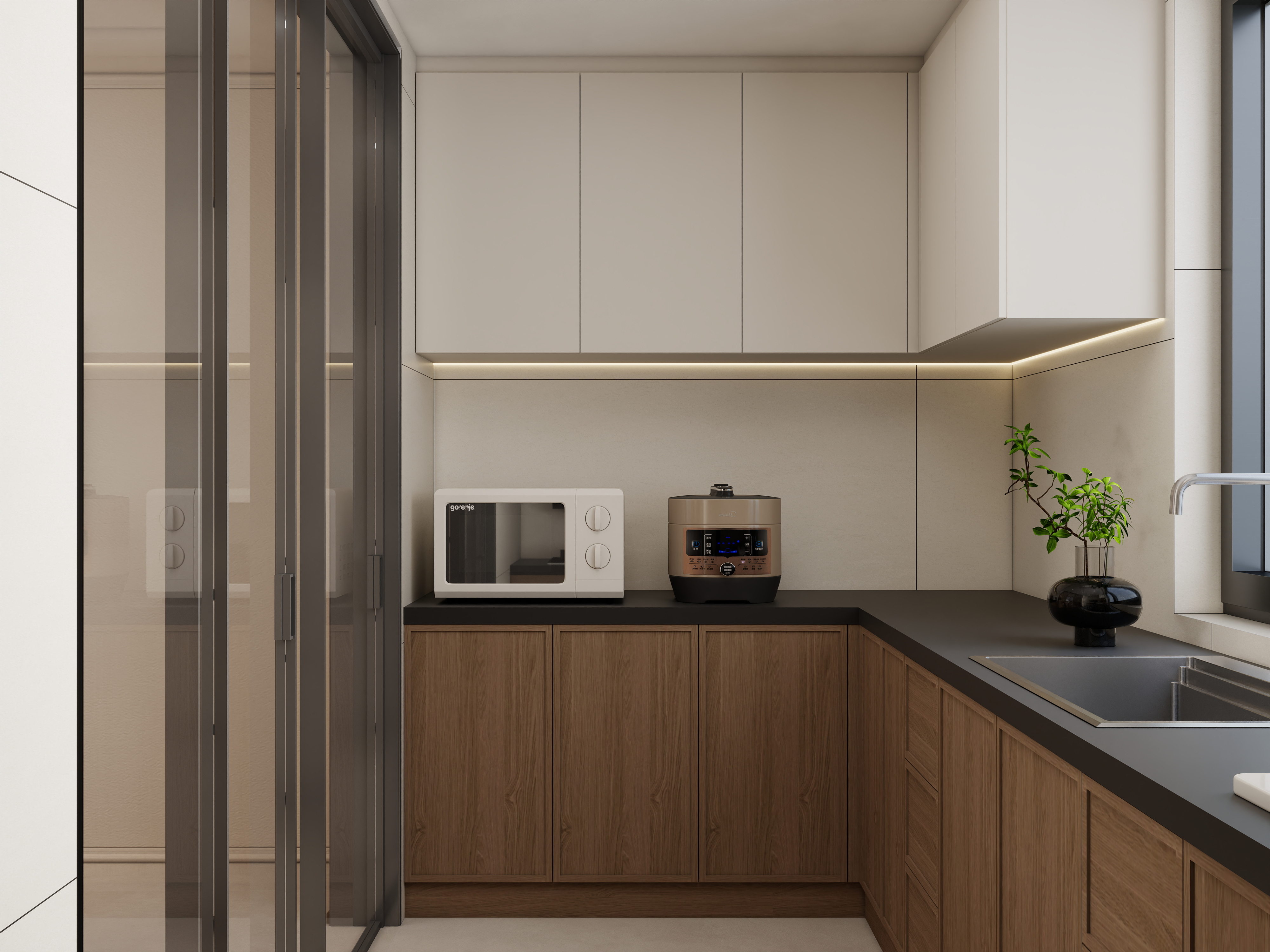 庄育霖-凯旋花园144平新中式3室装修效果图