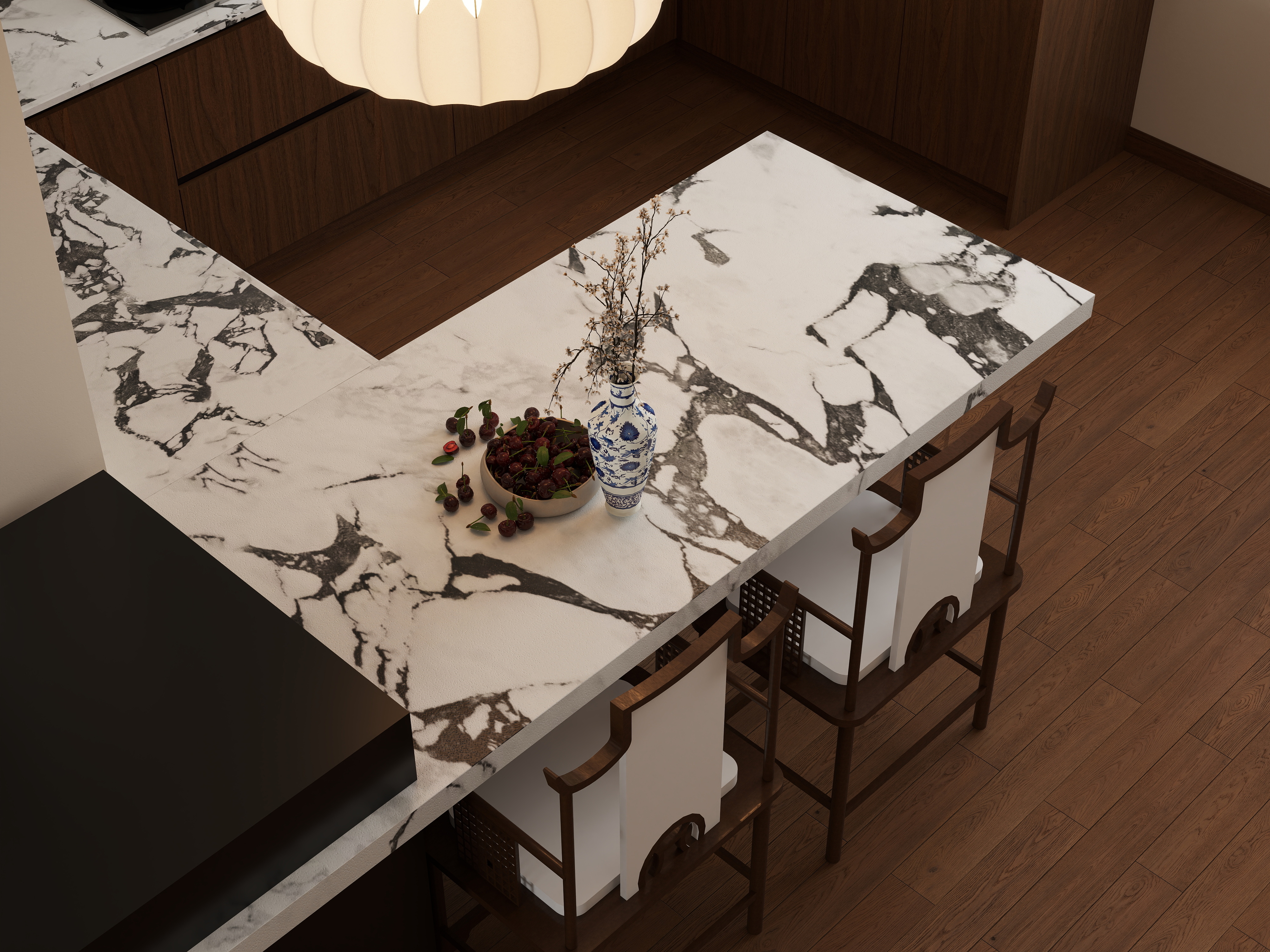 忆寒-视觉设计-宋代美学装修效果图