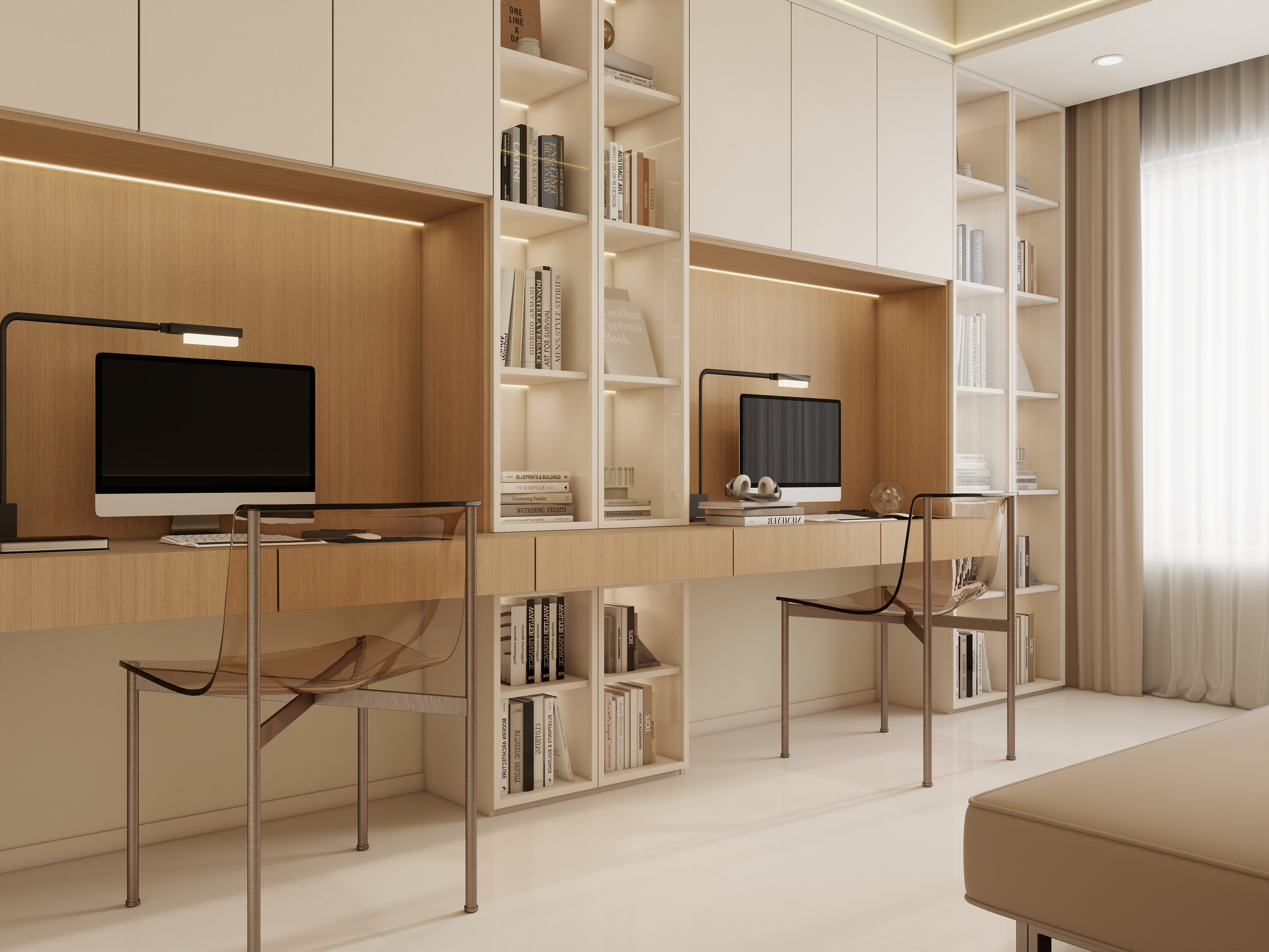 庄育霖-光语花园104平奶油风3室装修效果图