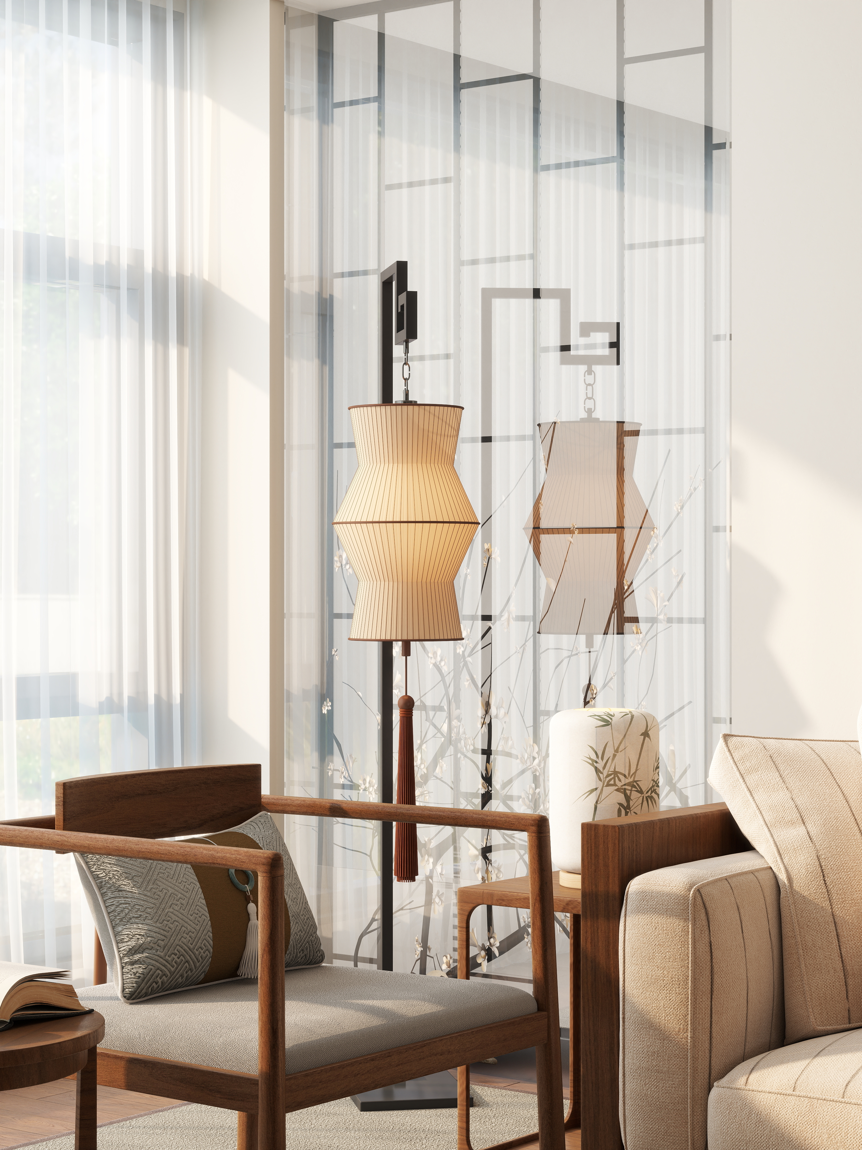 忆寒-视觉设计-宋代美学装修效果图