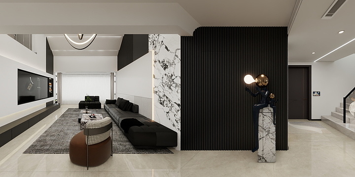 全案设计付朋东-华润御华府洋顶现代-装修设计方案