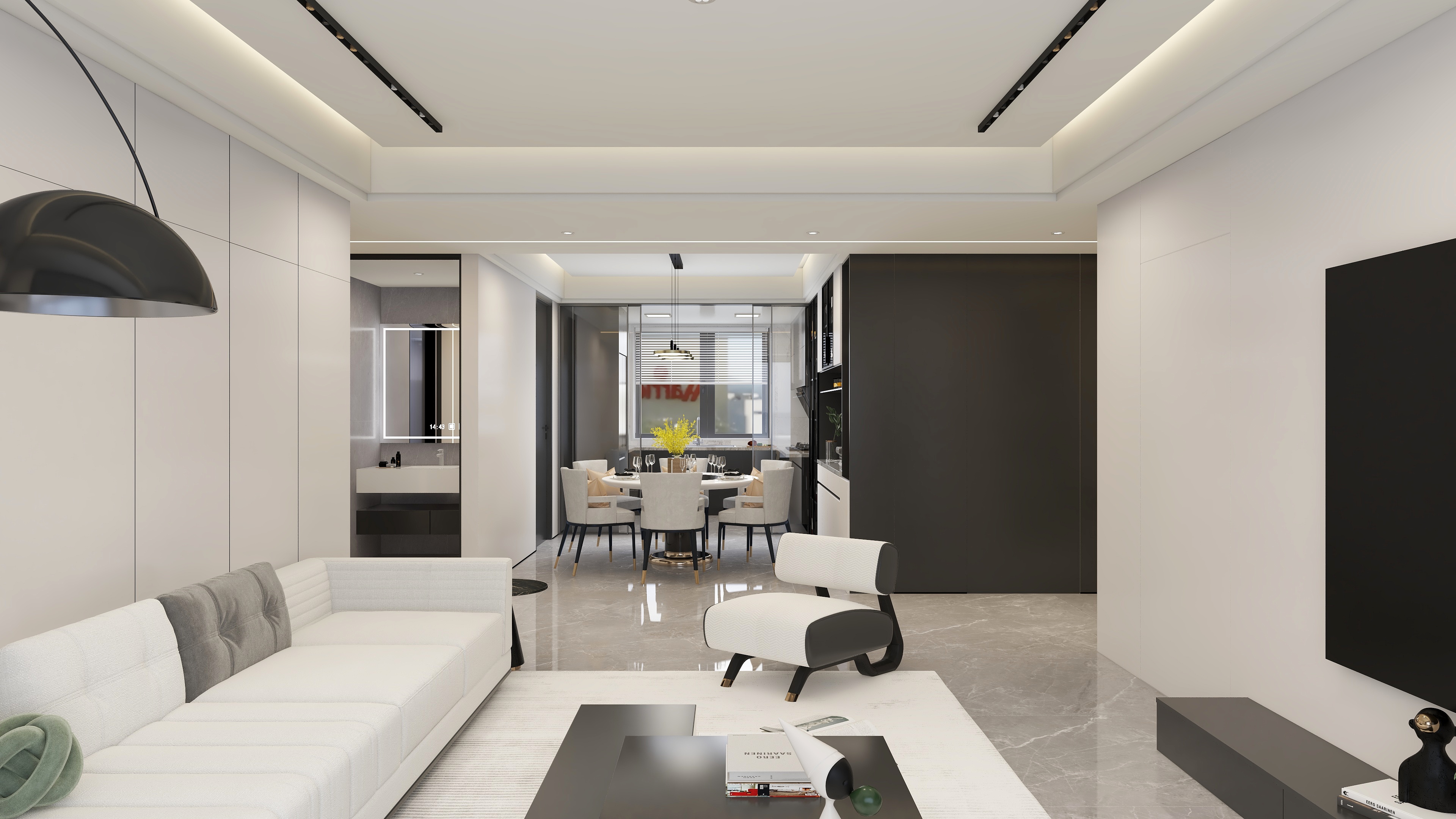 MZ空间设计-荣安香园137平现代简约风-装修设计方案