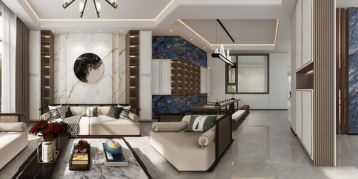 宏柏建材设计师-办公室展厅-装修设计方案