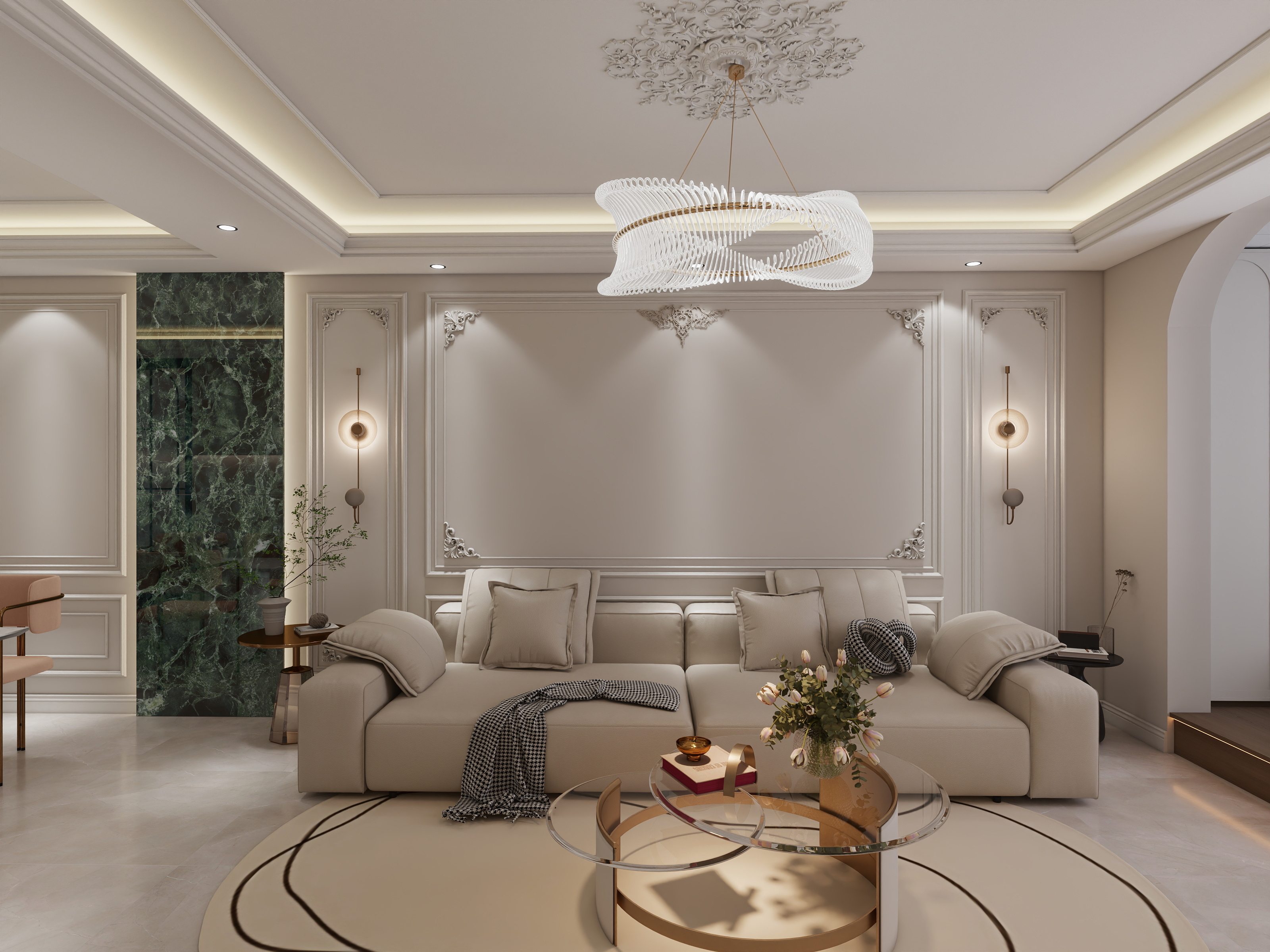 木子r空间设计-163A4室-法式-装修设计方案