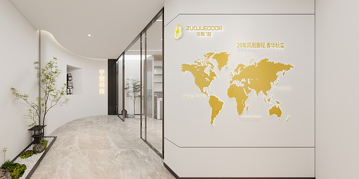 广西艾菲尔设计表现-办公室设计-装修设计方案