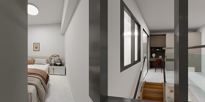 陕西弘奕尚建筑工程有限公司-当代上品湾72-A-308赵女士-装修设计方案