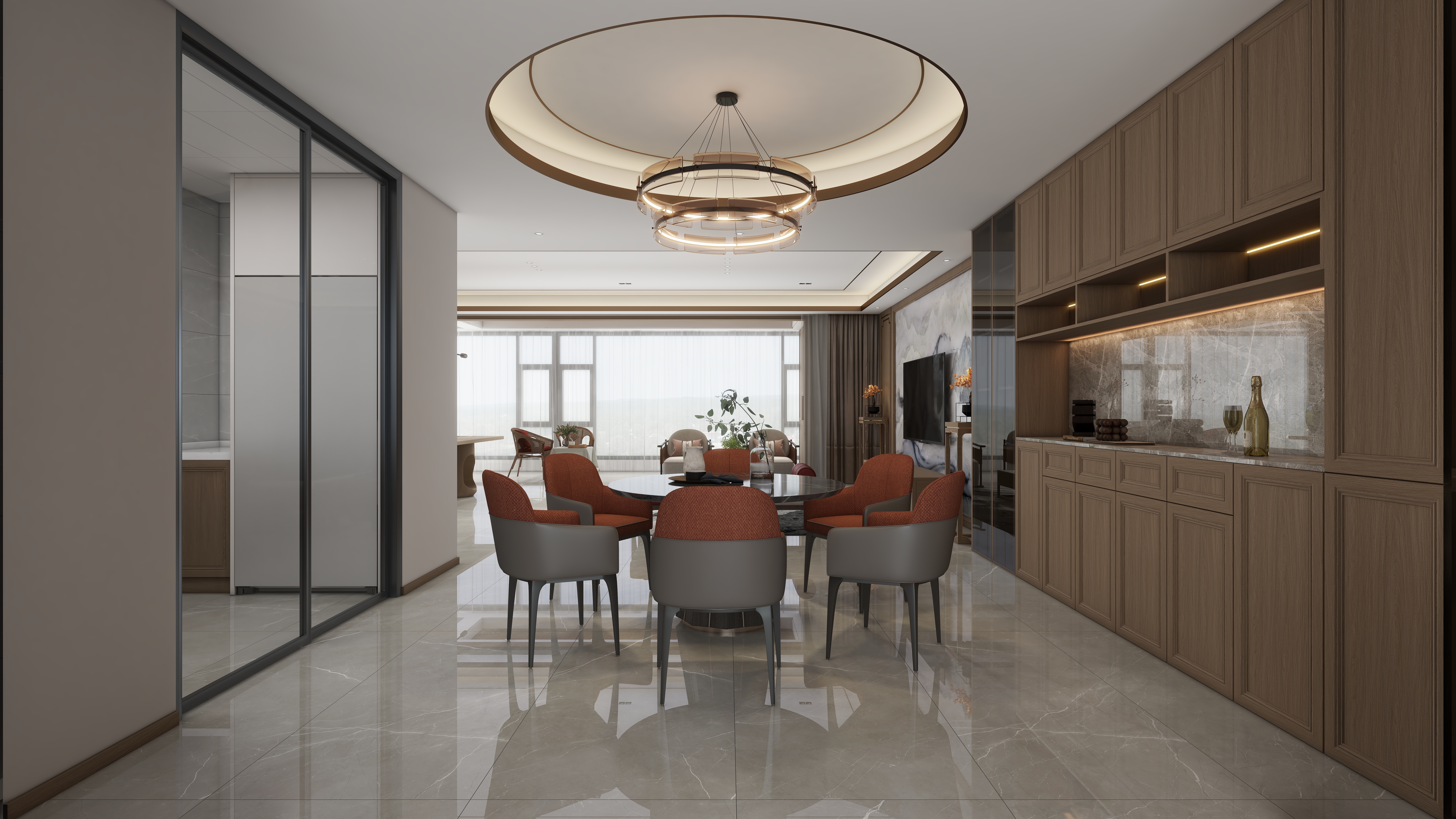 设计改变生活001-新中式平层效果-装修设计方案