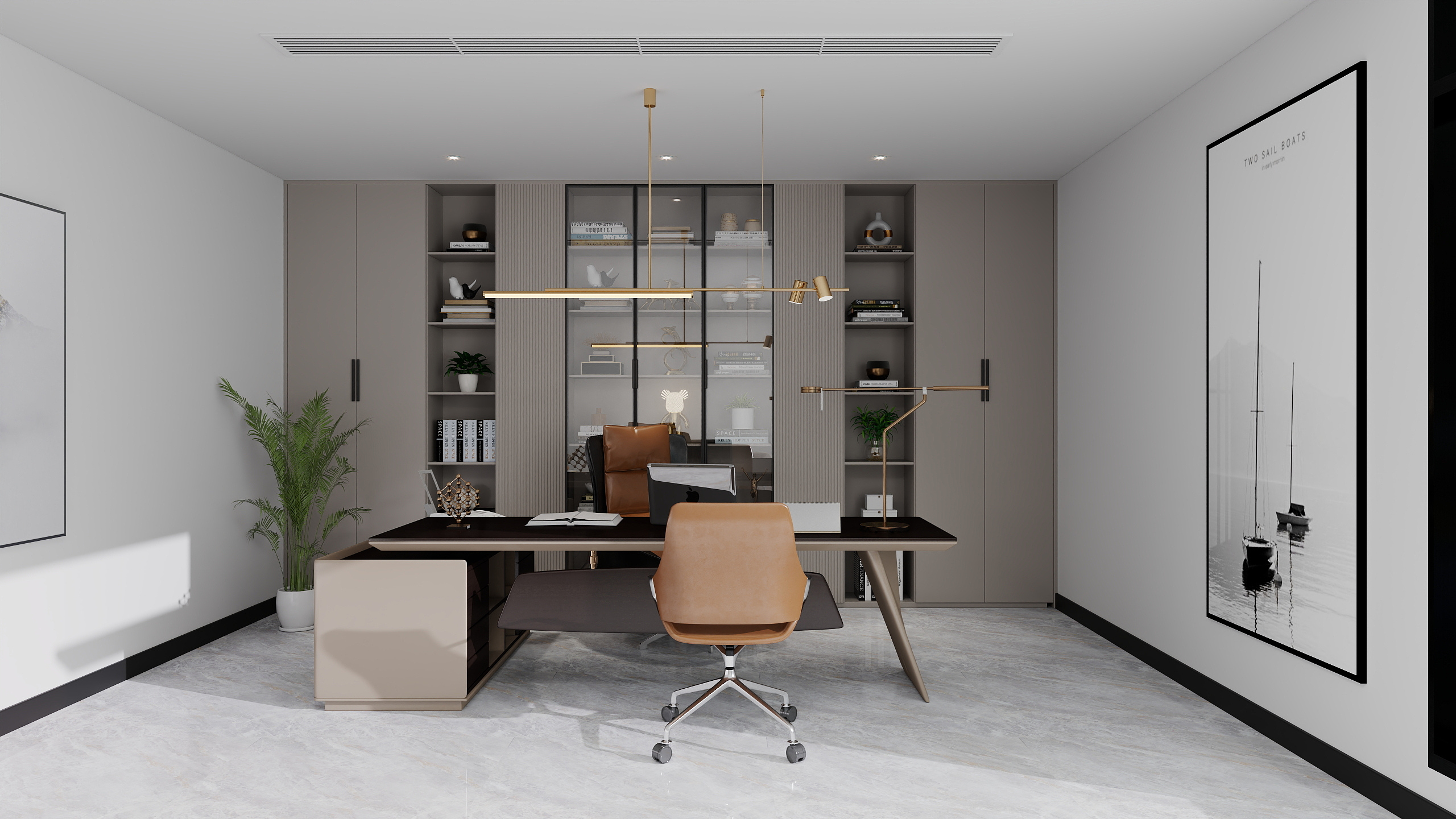 坎山饼锅锅-经理办公室-装修设计方案