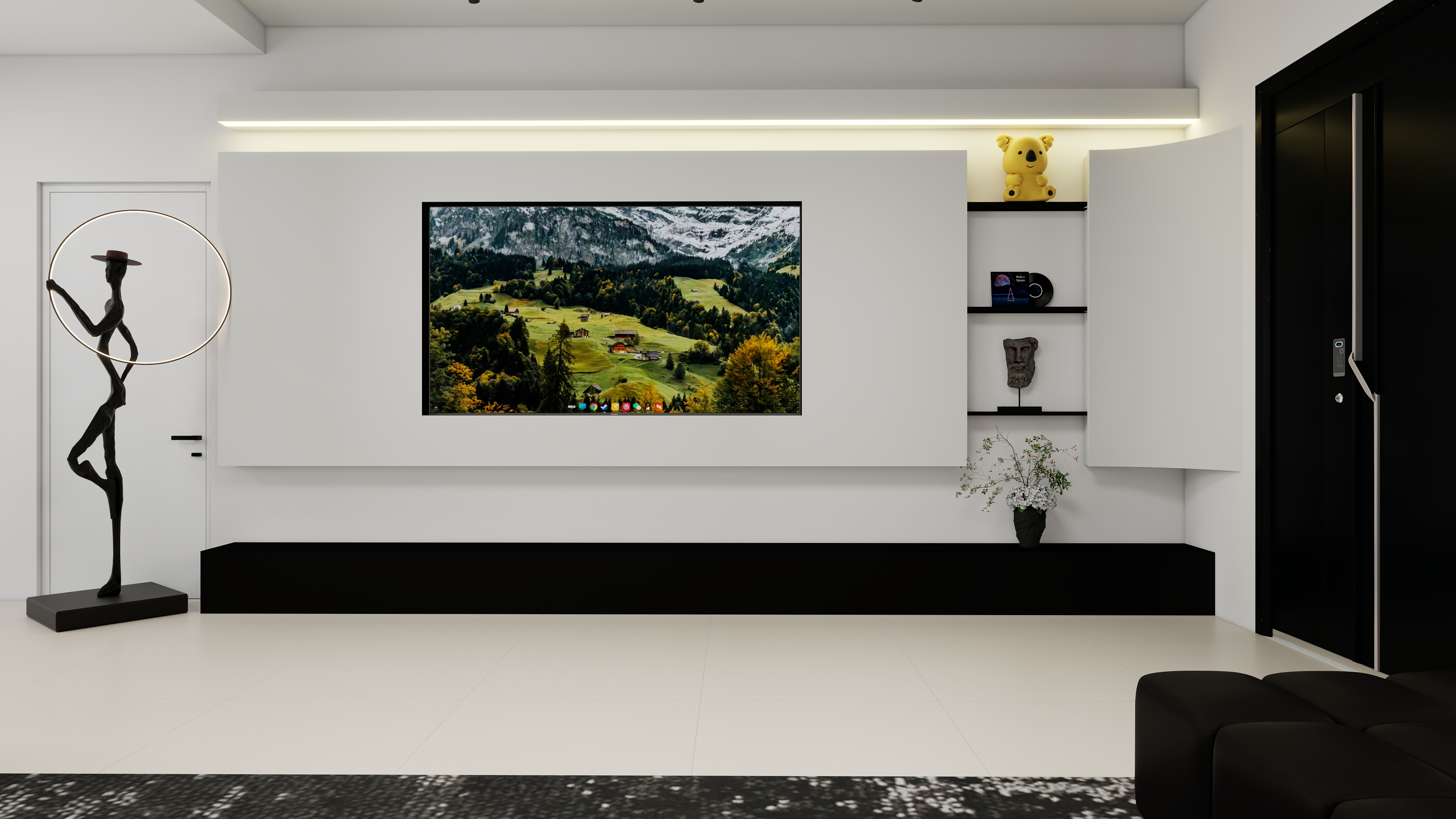 效果图只供参考实际效果以现场为准-146㎡1室-装修设计方案