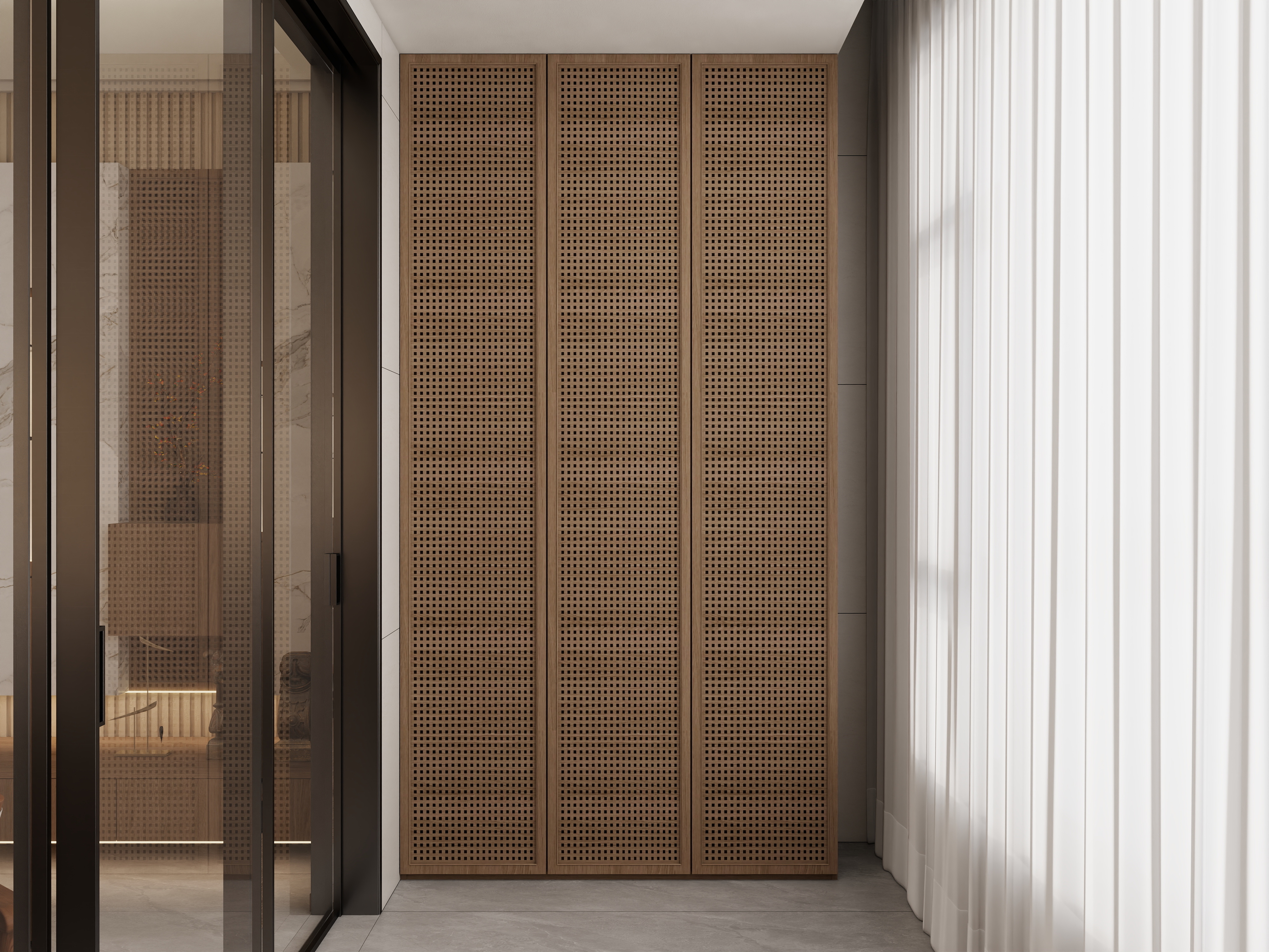 李佳洋-荣辉桂园113平新中式3室装修效果图