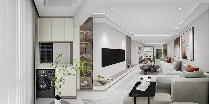 全案效果图体现-现代-全屋定制-装修设计方案