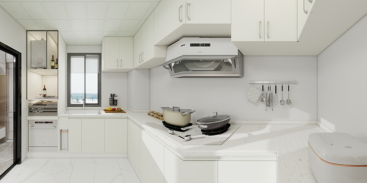 不见了JGQI-玫瑰盐系套装G30-现代简约-U型-7平-秦思艳-装修设计方案