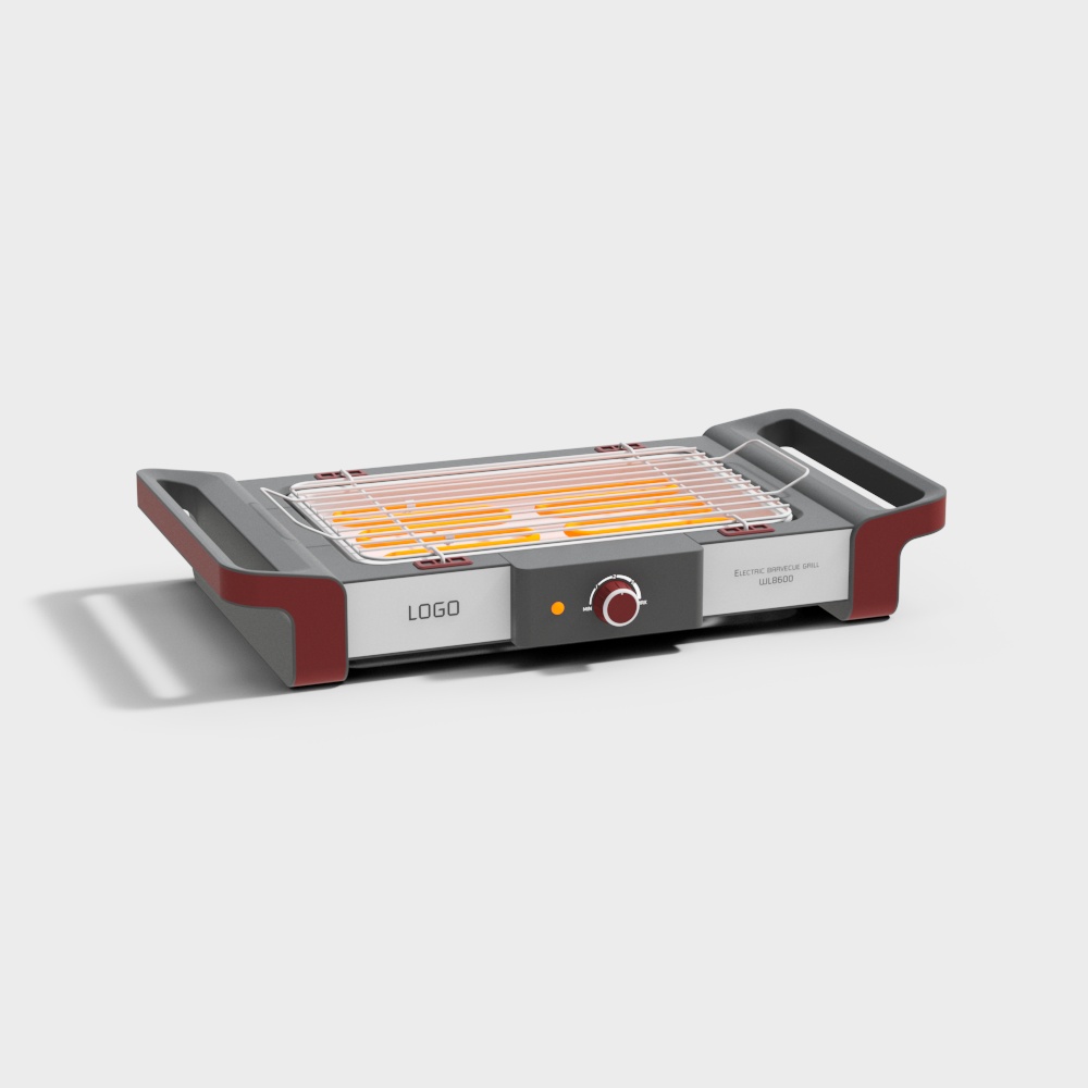 现代电饼铛烧烤架3D模型