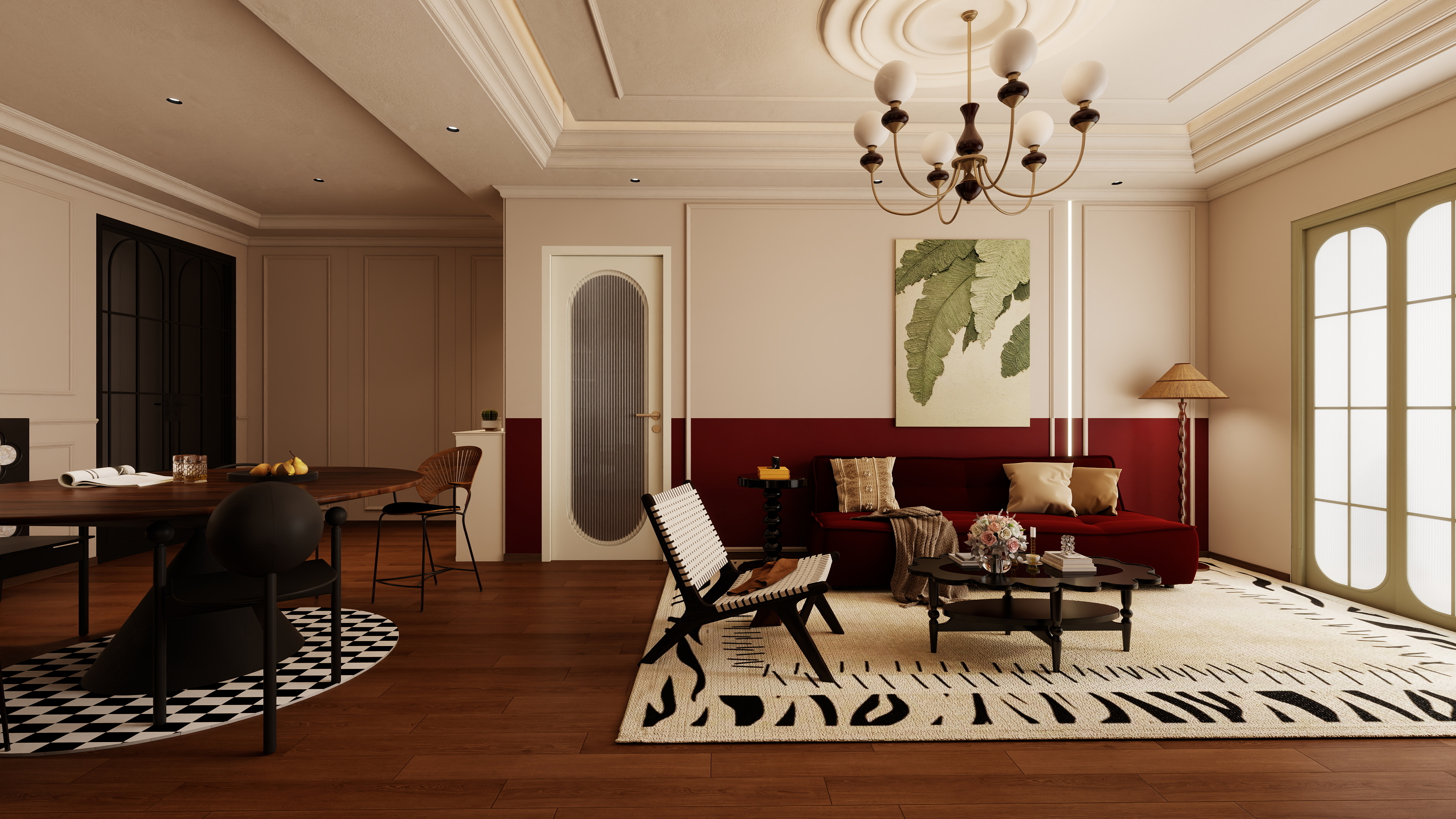 亿方设计002-977㎡菲律宾样板房内含六风格-装修设计方案