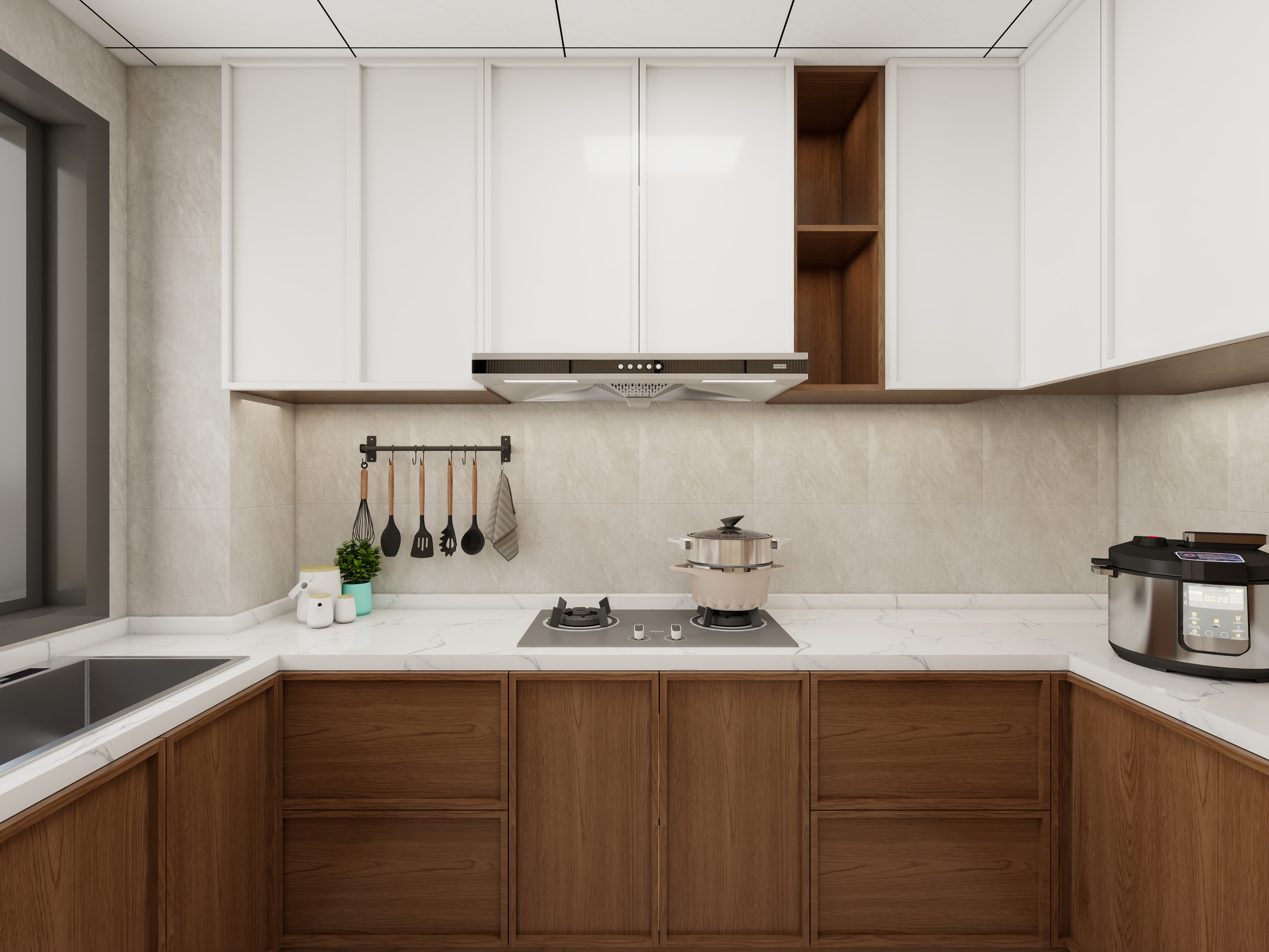 艺雅丽-121平中古风装修效果图