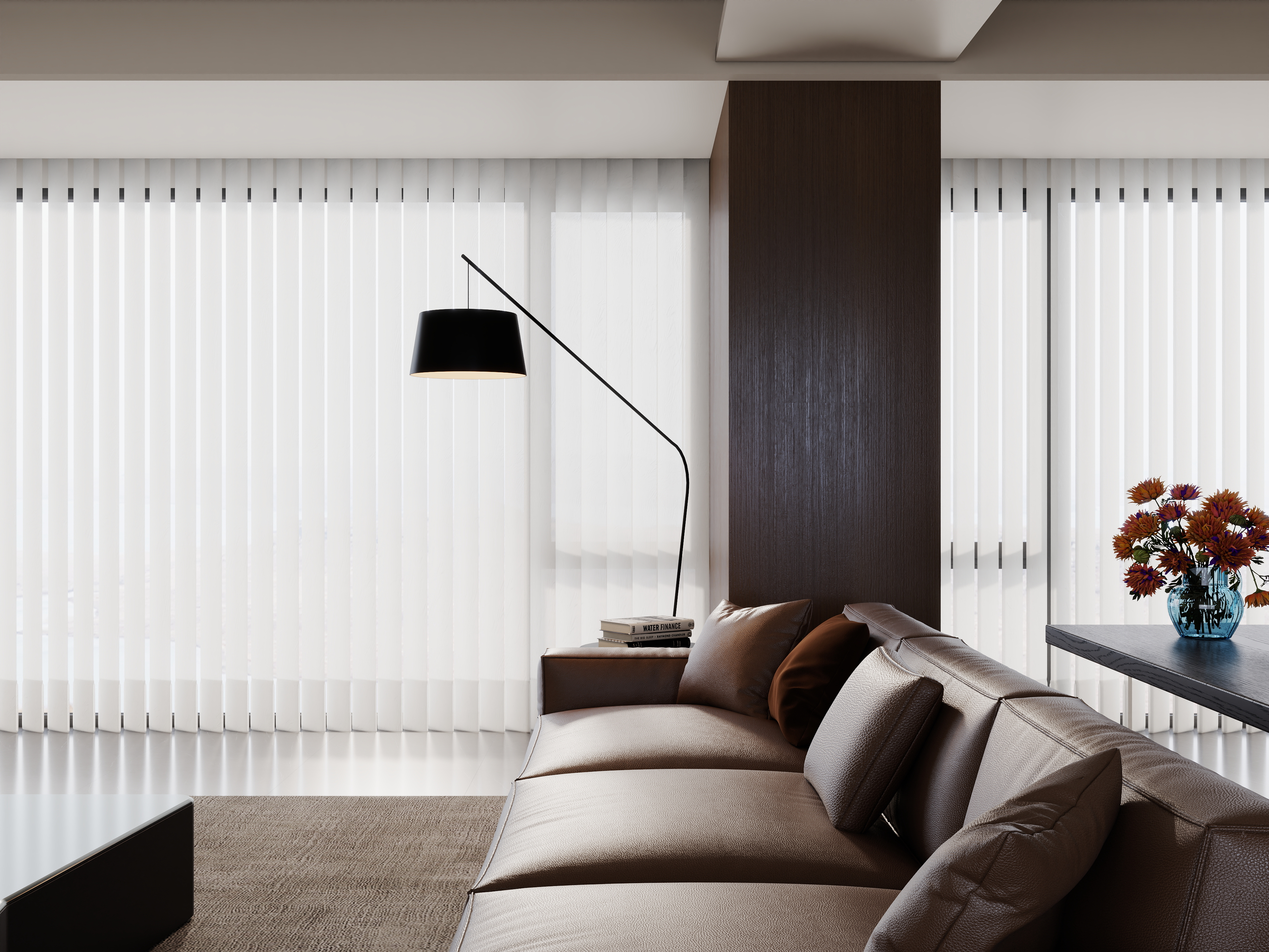 雾见山-现代意式客厅-装修设计方案