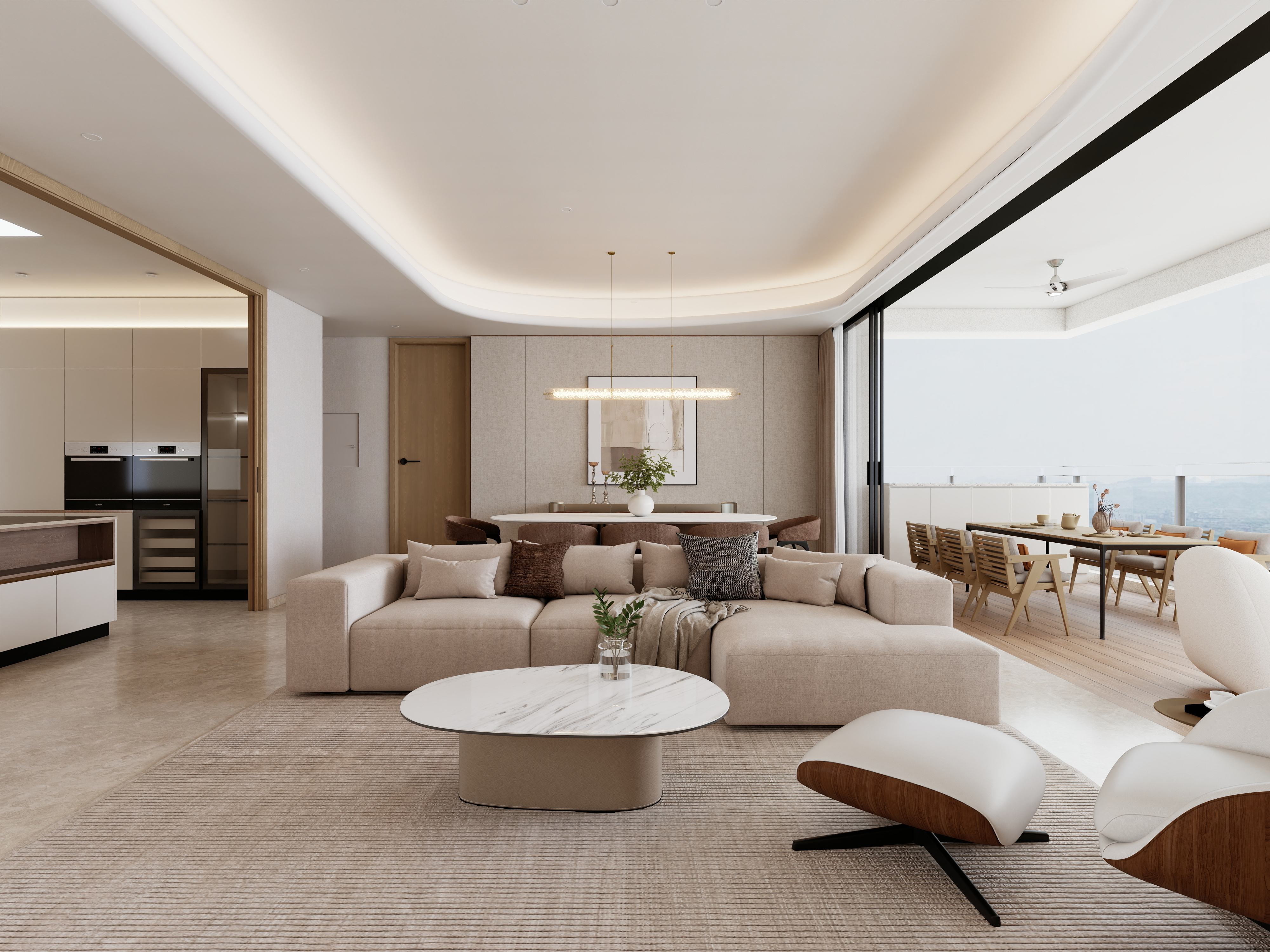 梁筑设计-《新加坡精装改造》-190平-装修设计方案