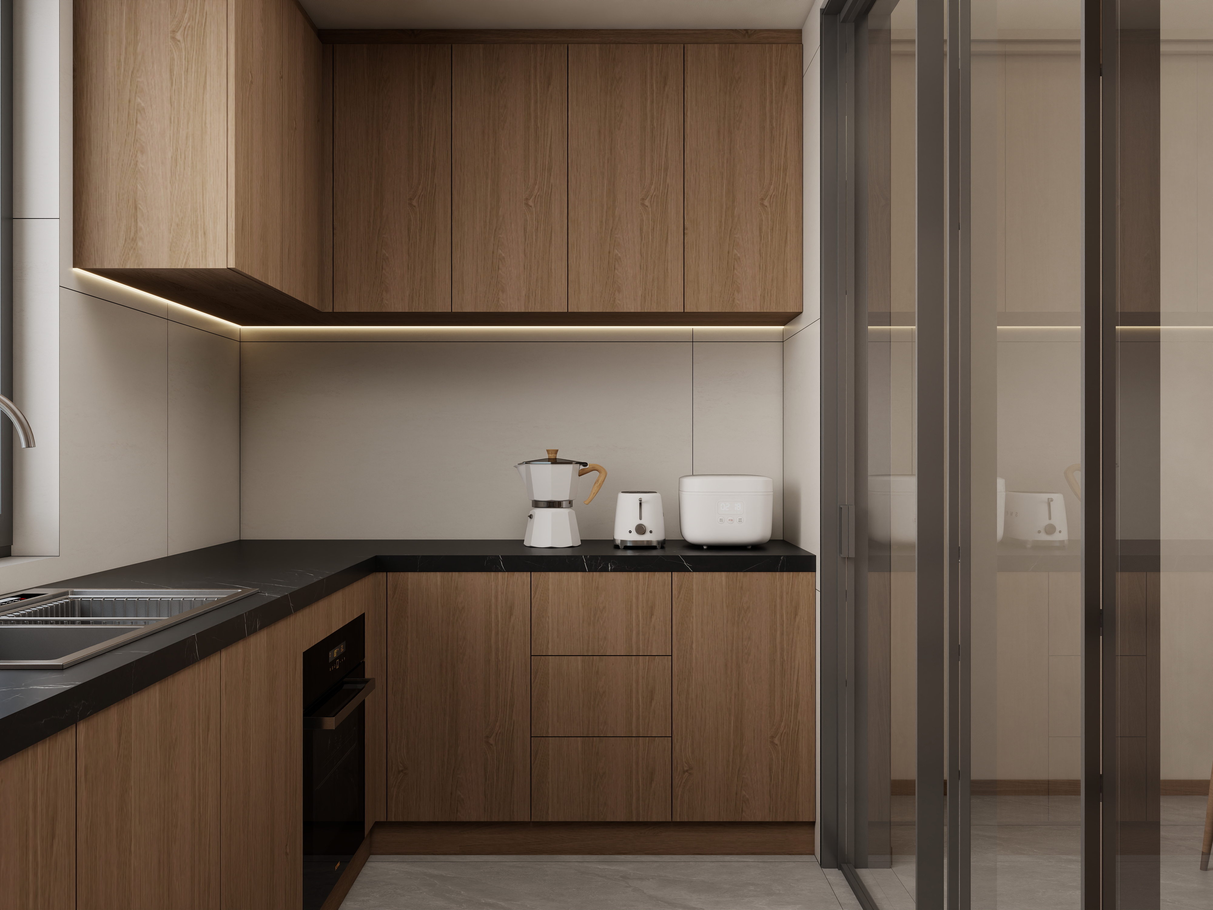 李佳洋-荣辉桂园113平新中式3室装修效果图