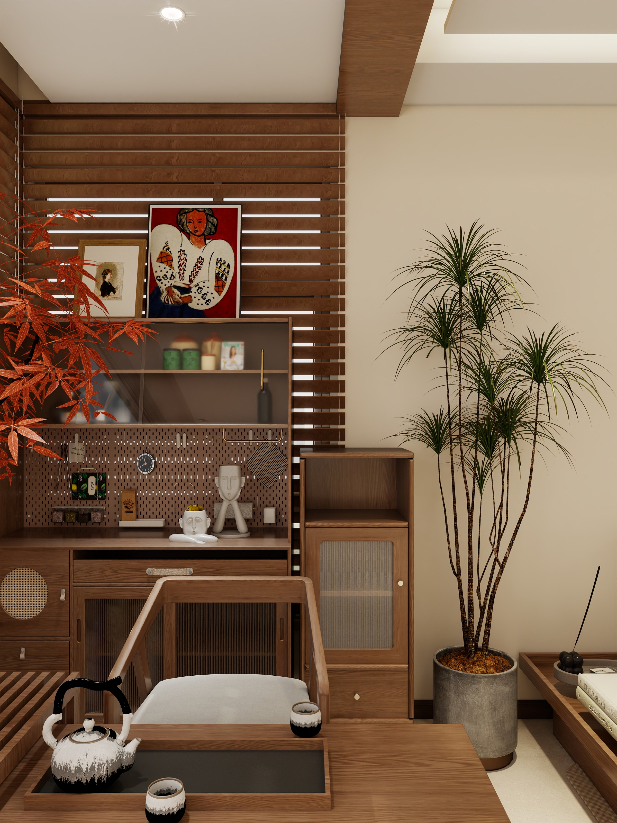 艺雅丽-121平中古风装修效果图