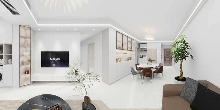 室内设计师周斌-罗马都市40栋3105效果图-装修设计方案