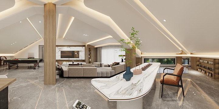 indesignly-东坑林总斜顶-装修设计方案