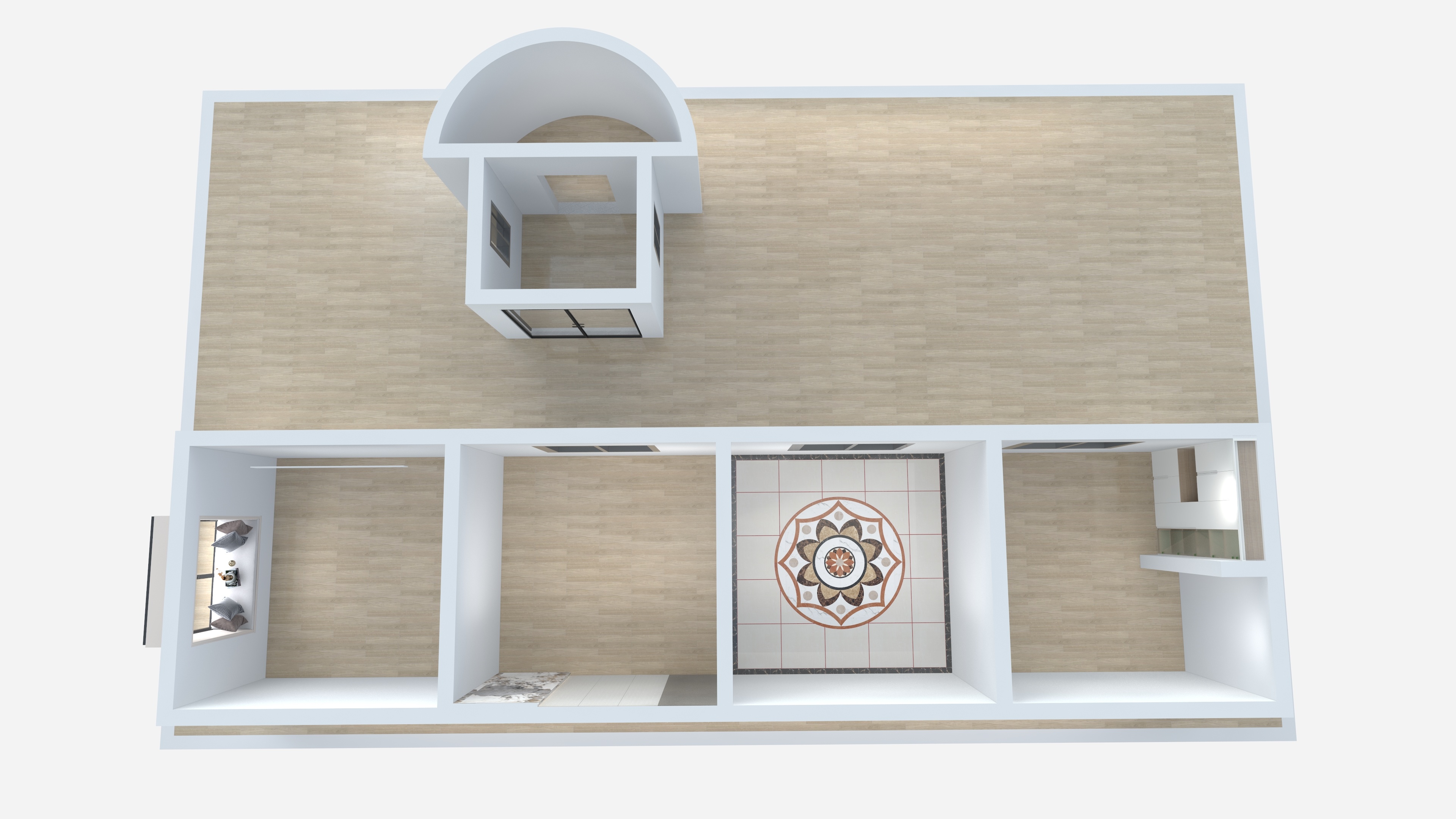 陕西弘奕尚建筑工程有限公司-陕西弘奕尚建筑工程有限公司-中级考核实操题-装修设计方案