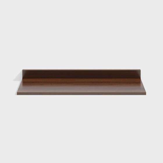 Modern Wabi-Sabi Style Brown Shelf 3D Model