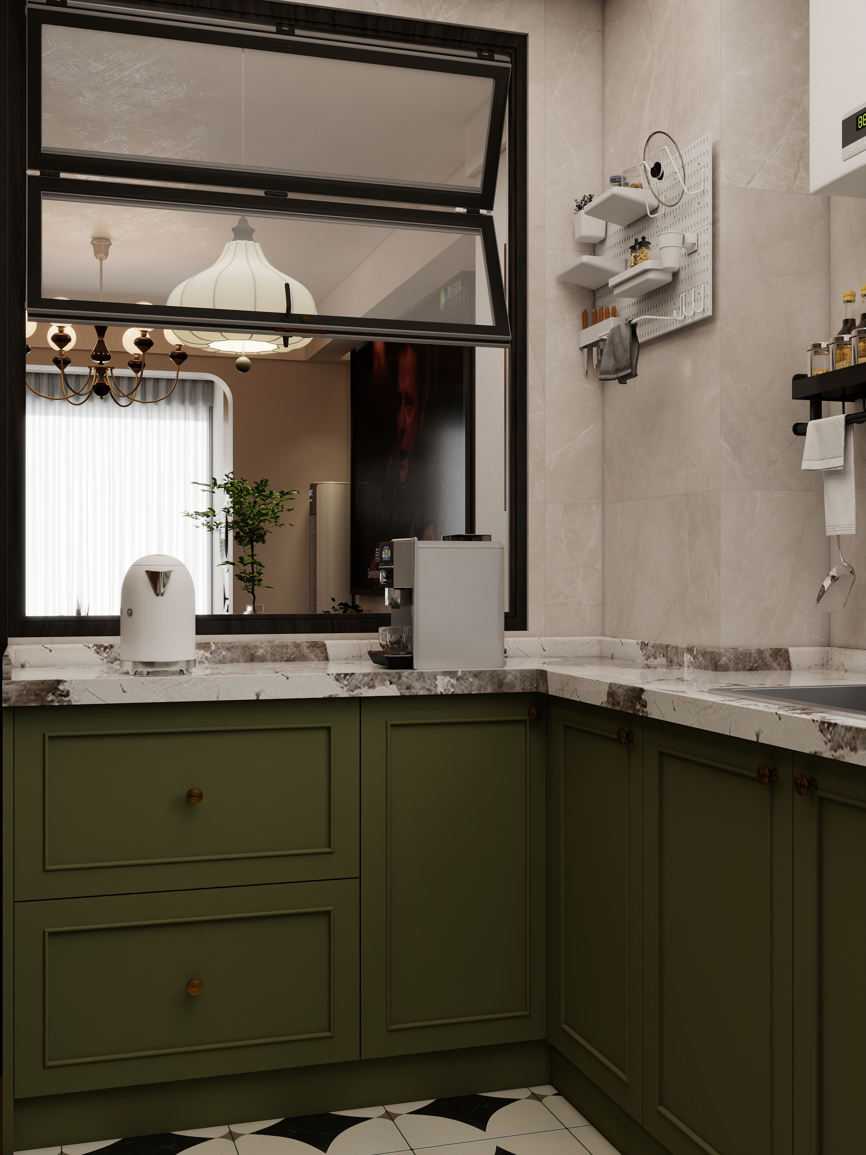 壹诺设计工作室-奶油复古装修效果图