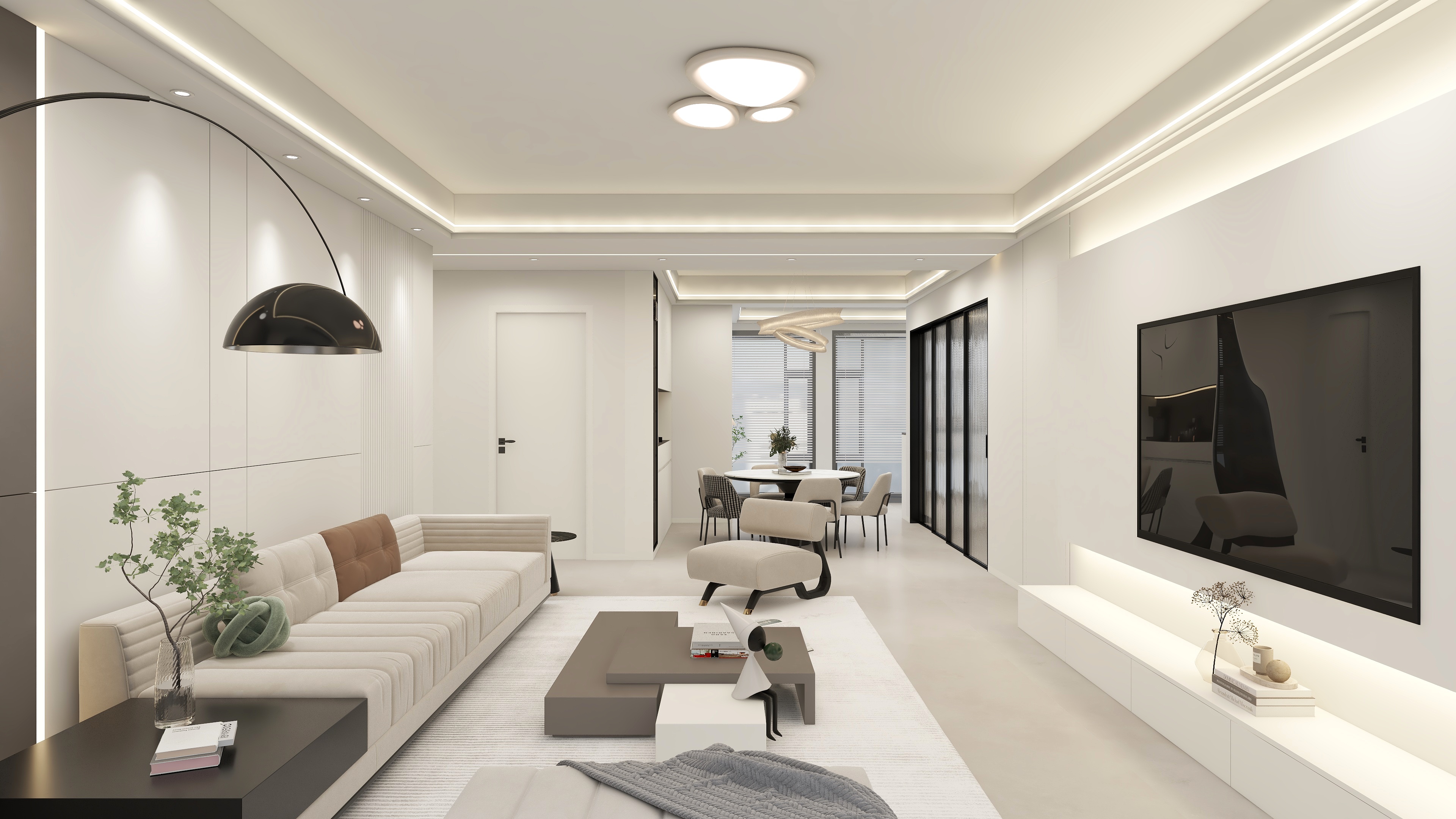 MZ空间设计-滟澜海岸145平现代简约风-装修设计方案