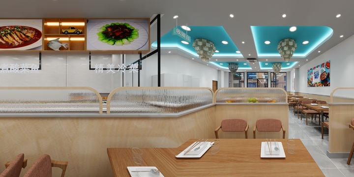 蒋工设计-食堂设计效果-装修设计方案