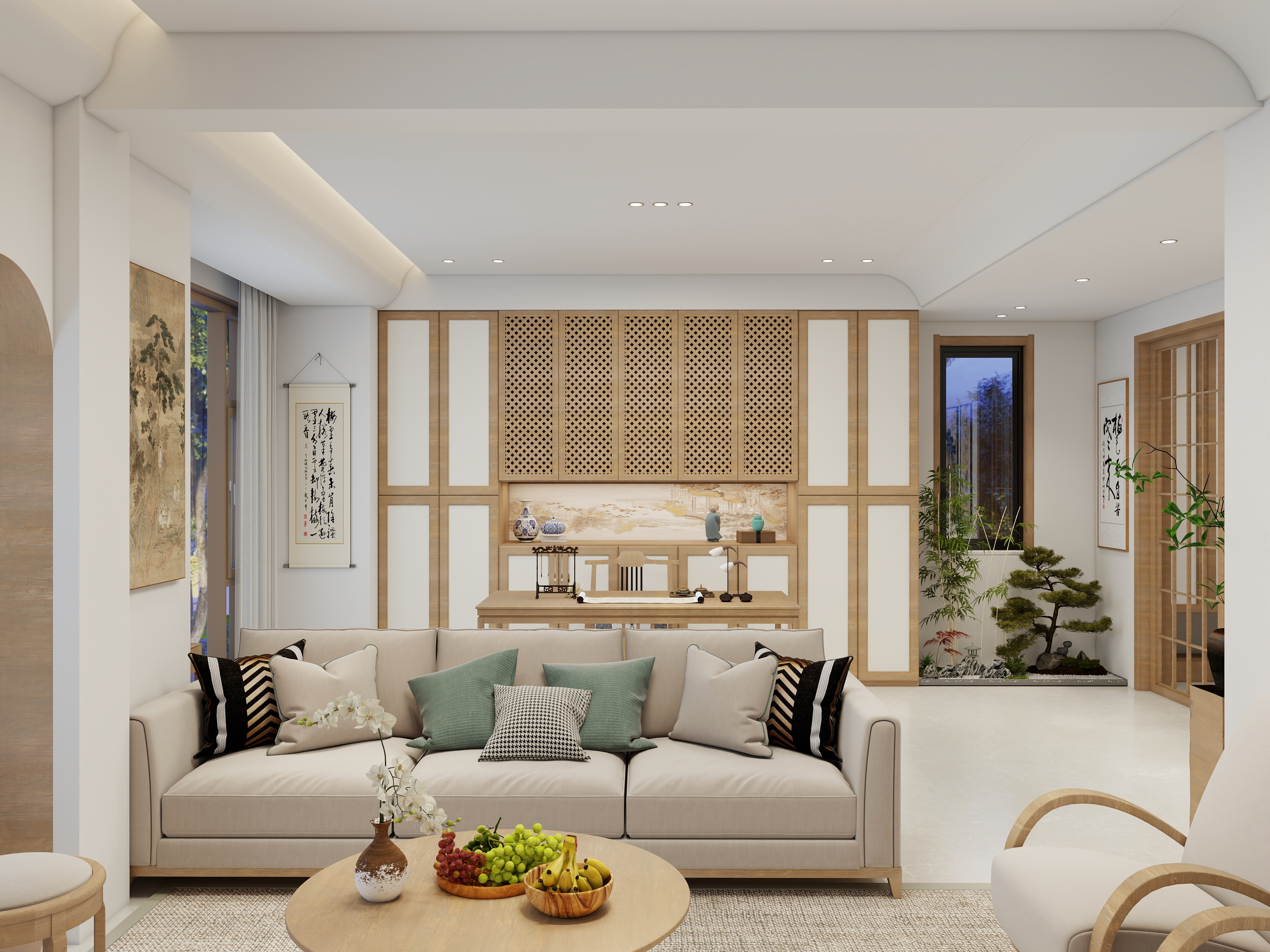 江梓岈-124㎡3室装修效果图