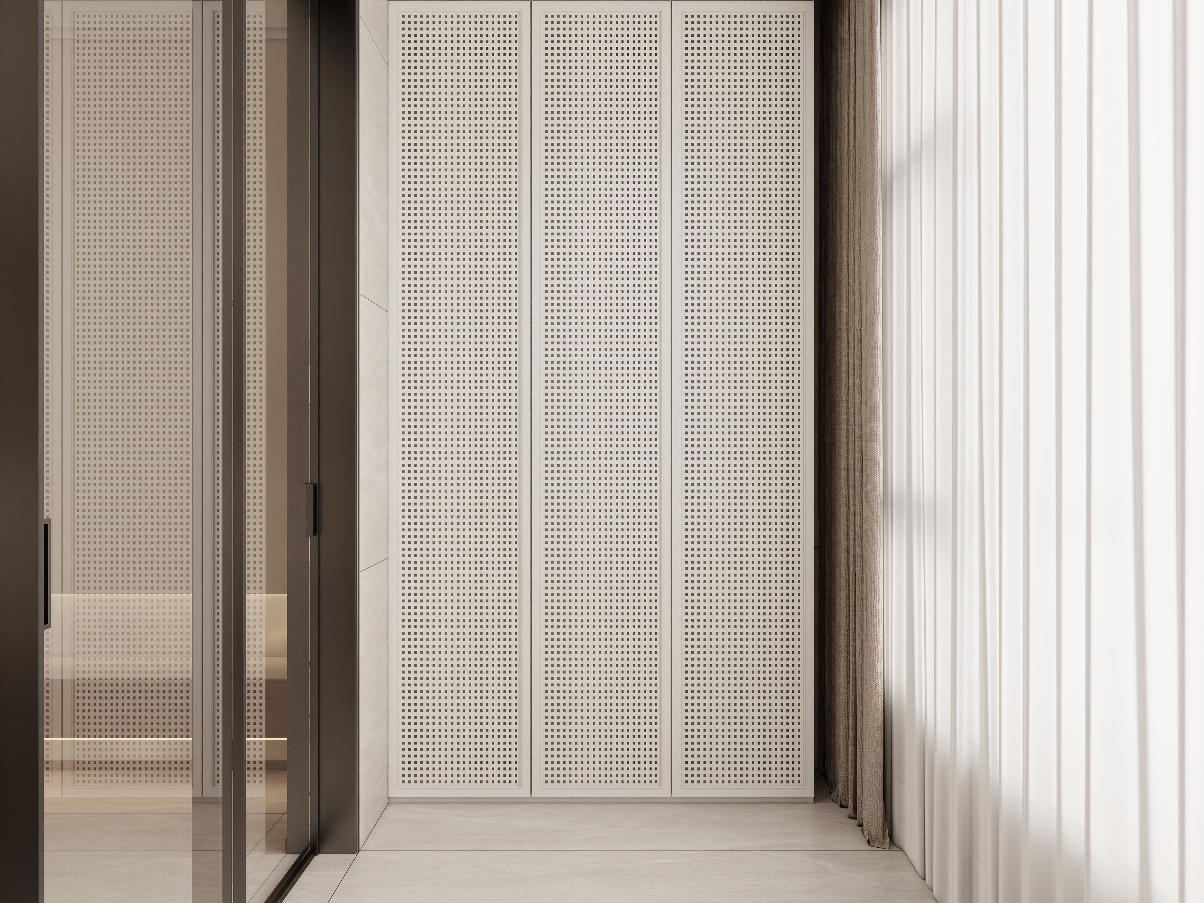 庄育霖-剑桥春雨110平新中式3室装修效果图