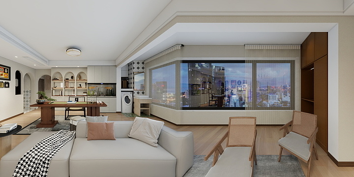 QD设计司-北茵-中古-装修设计方案