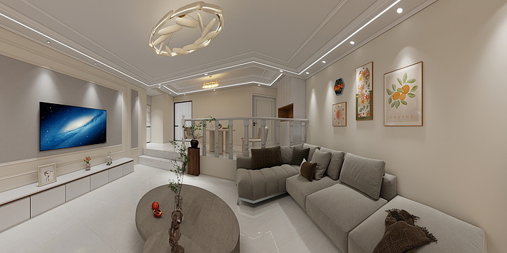 自家室内装饰装修团队-航天花园1楼-装修设计方案