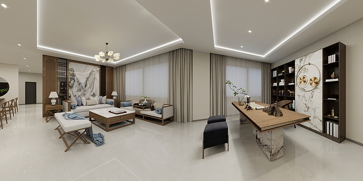 都市寻梦人-汤圆橙色时代商铺（方案二）-装修设计方案