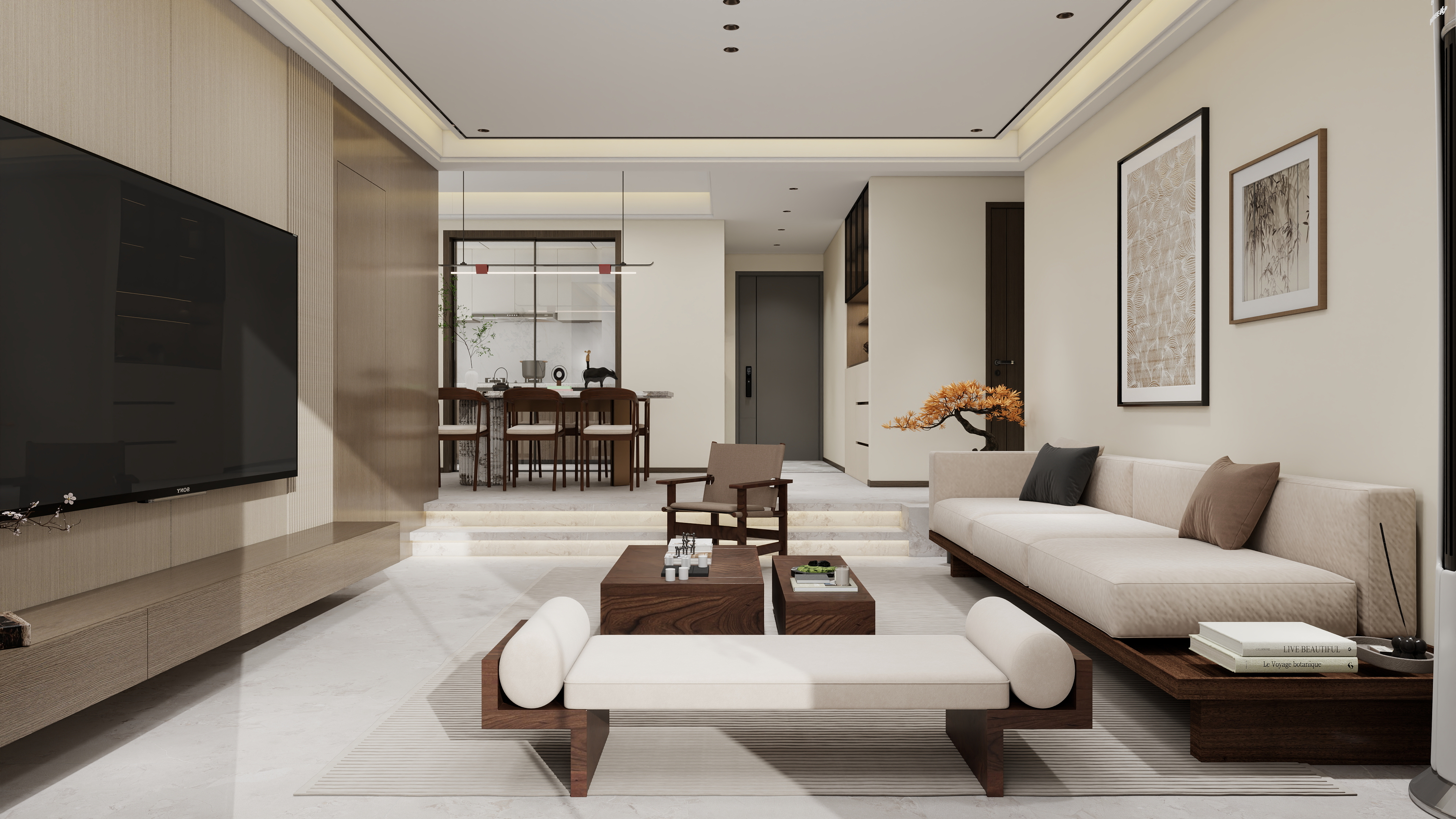 吴年-世茂东壹号新中式三房-装修设计方案