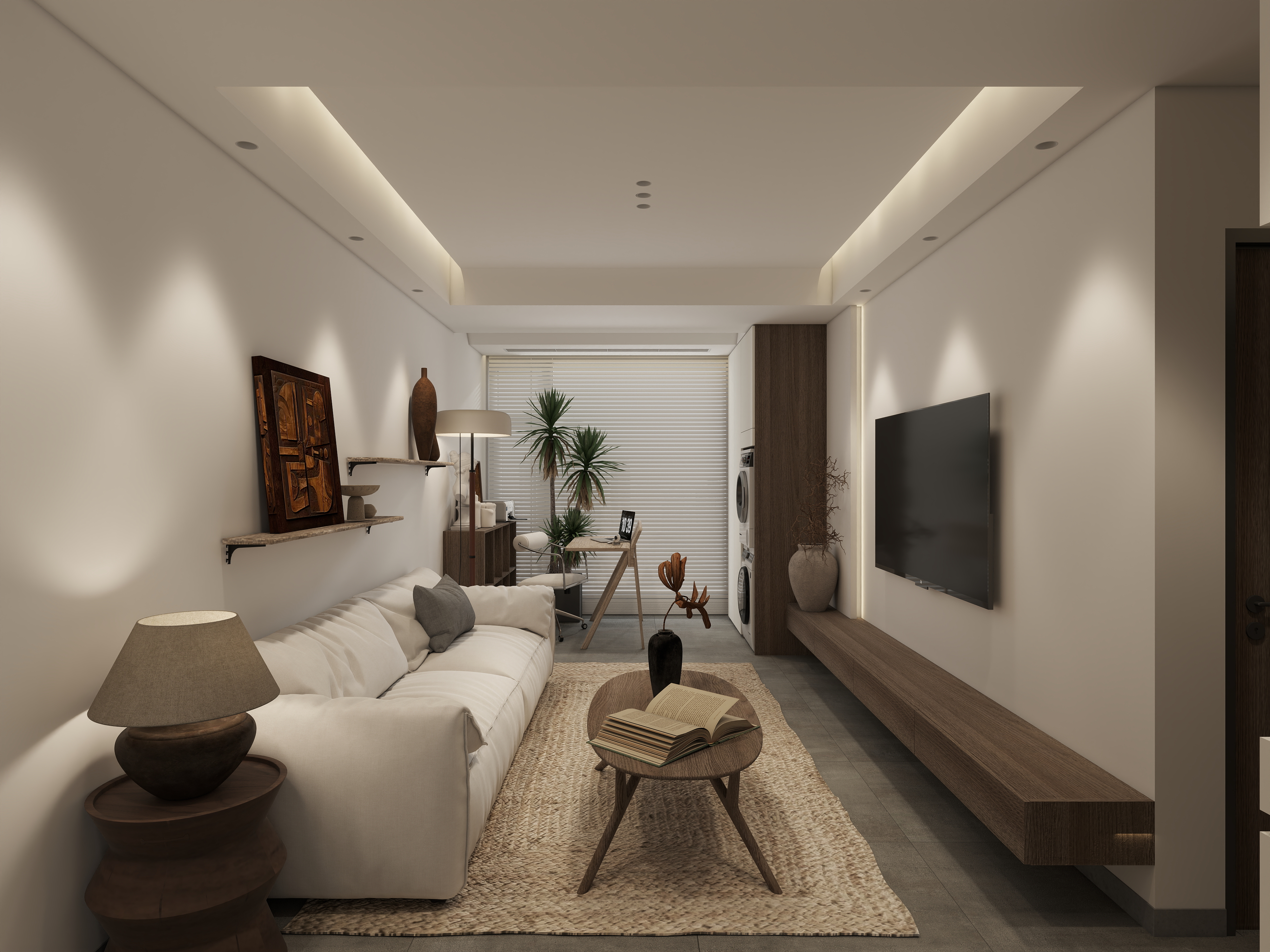 楚瑜设计-60㎡治愈系小家-装修设计方案