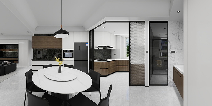 哈喽大花-世纪豪庭152㎡4室-装修设计方案