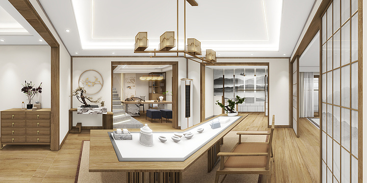 雄安曲美家居-凤凰华府宋式-装修设计方案