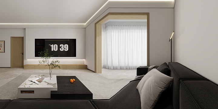 全案设计-马家俊-130㎡3室原木风-装修设计方案