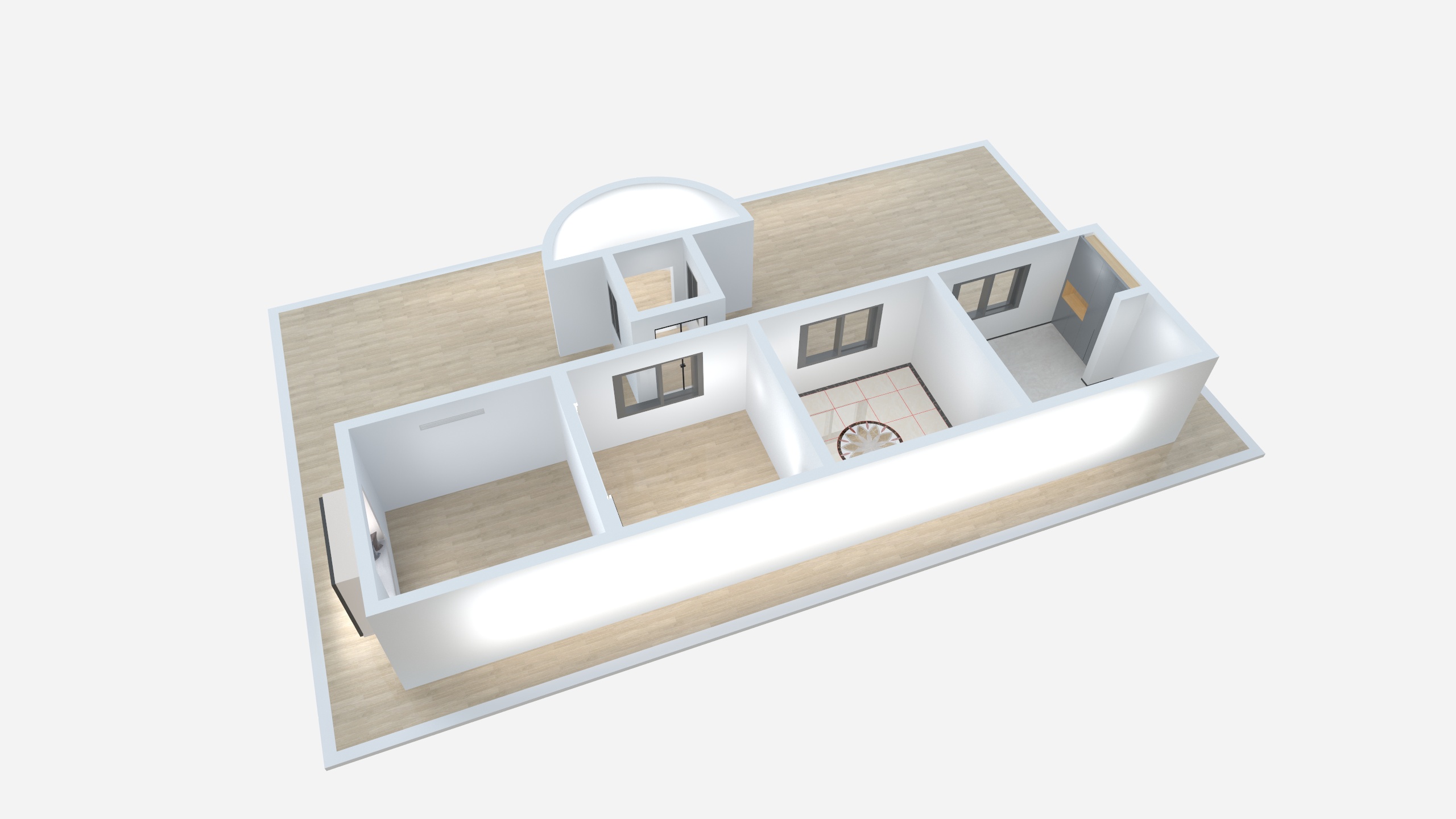 圣都全案杜念芳-杜念芳-中级考核实操题-装修设计方案