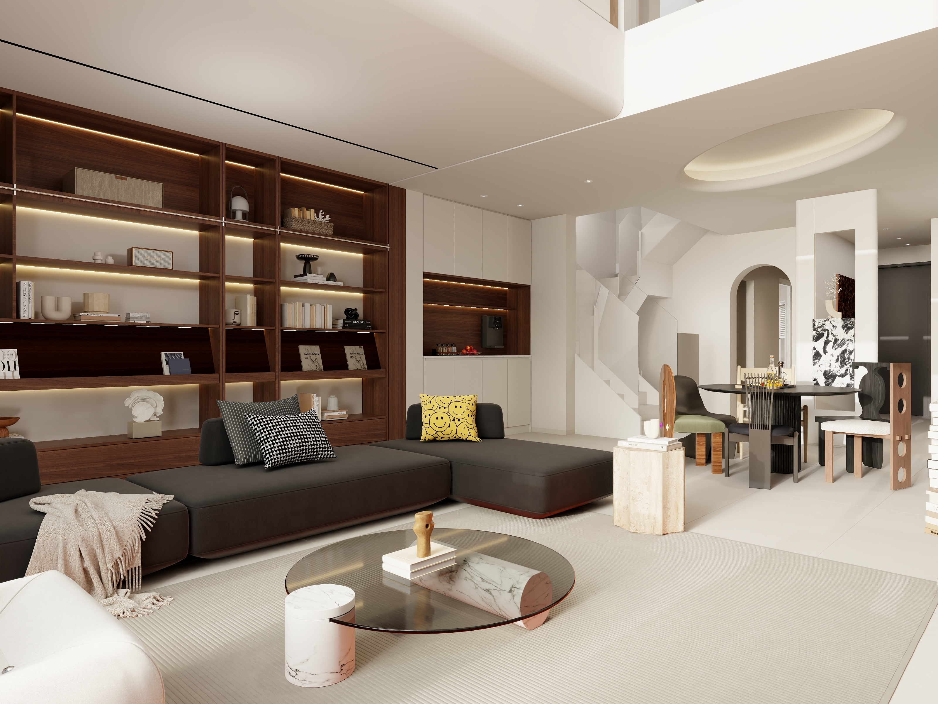 蒙自云舍设计-隆信雅苑15栋别墅一楼二楼地下室花园-装修设计方案