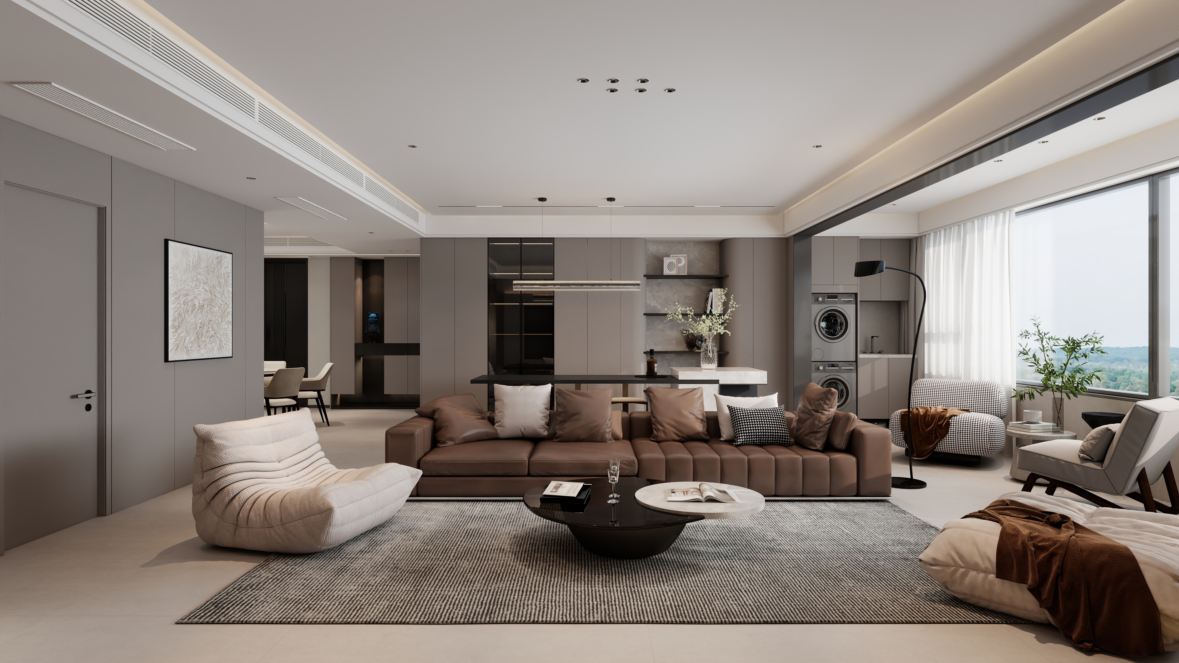 羽非设计-意式现代大平层-装修设计方案