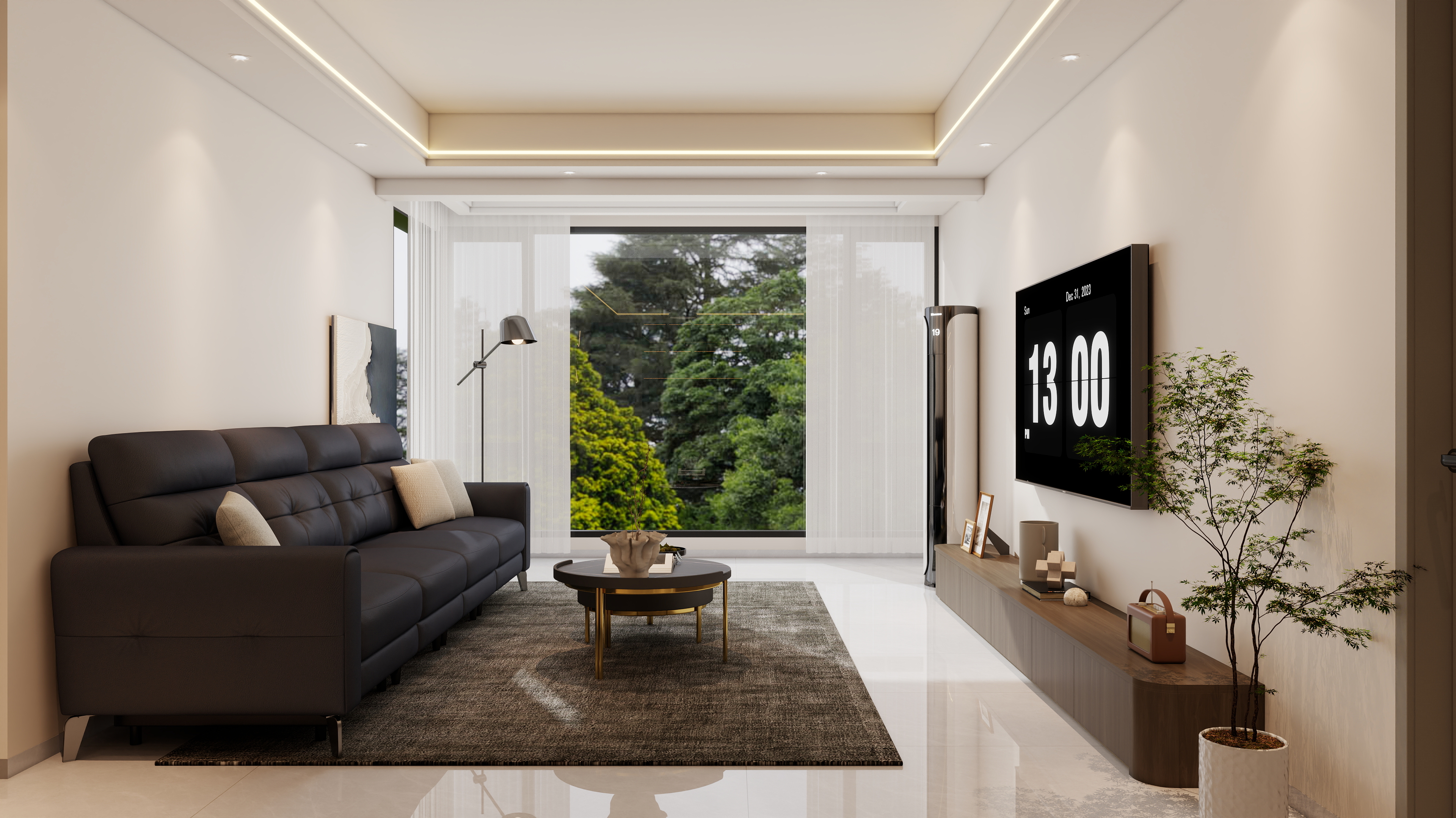 全友家居王祁零-现代简约110m²装修效果图