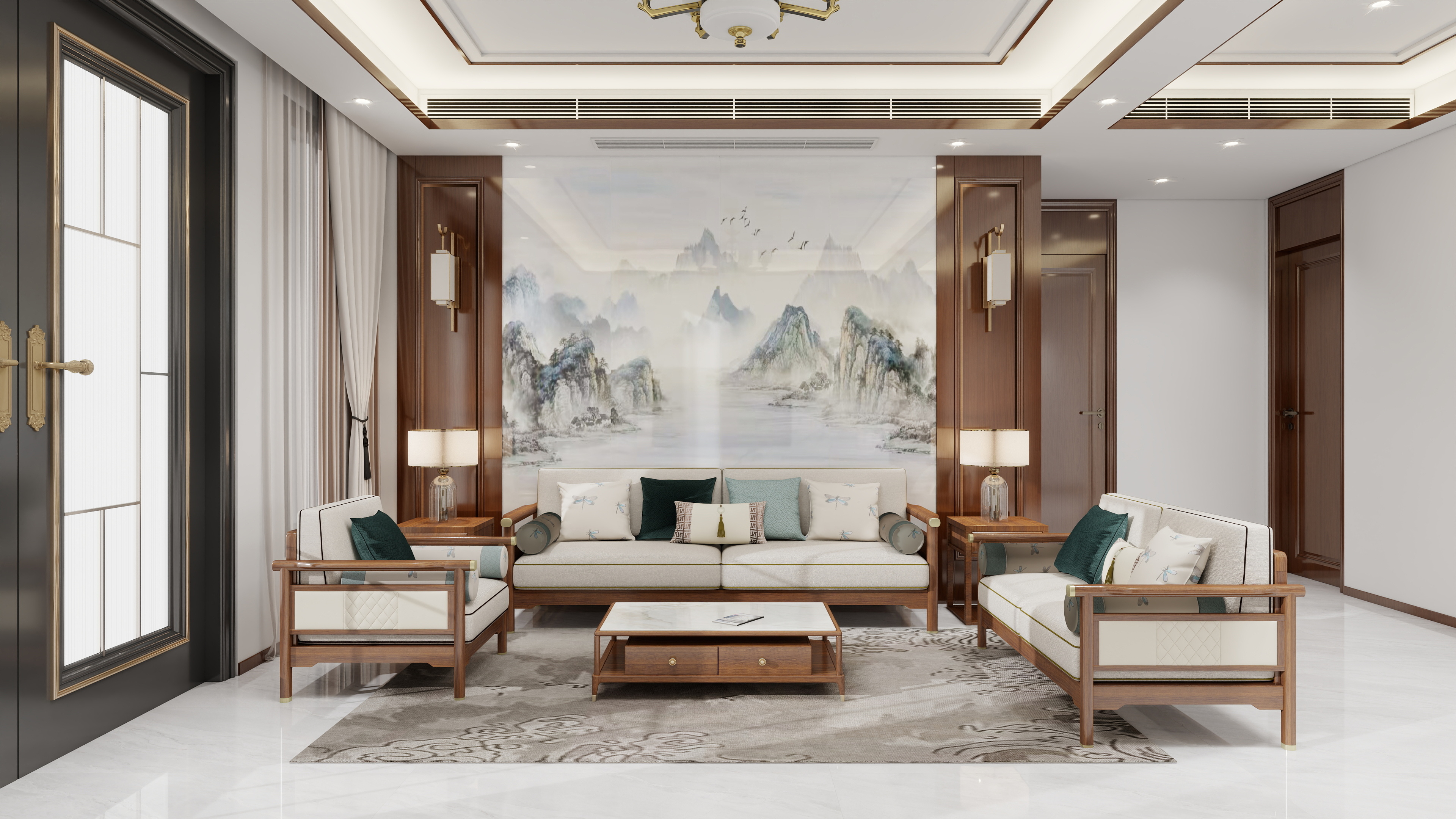 连瑞雪-自建房新中式150m²四居-装修设计方案