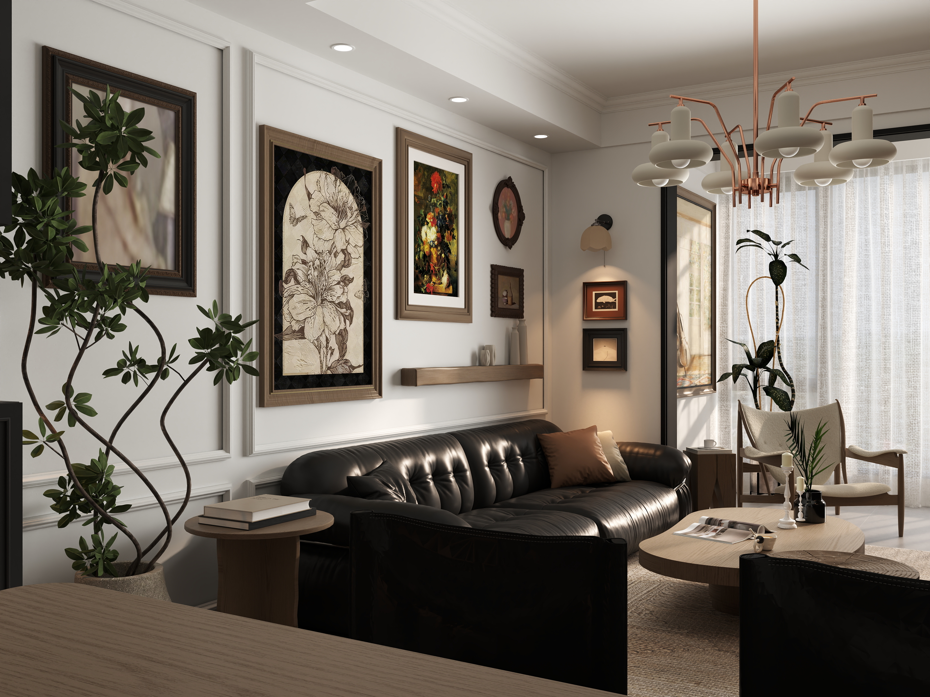 Jerry-空间设计-97㎡3室-美式复古-装修设计方案