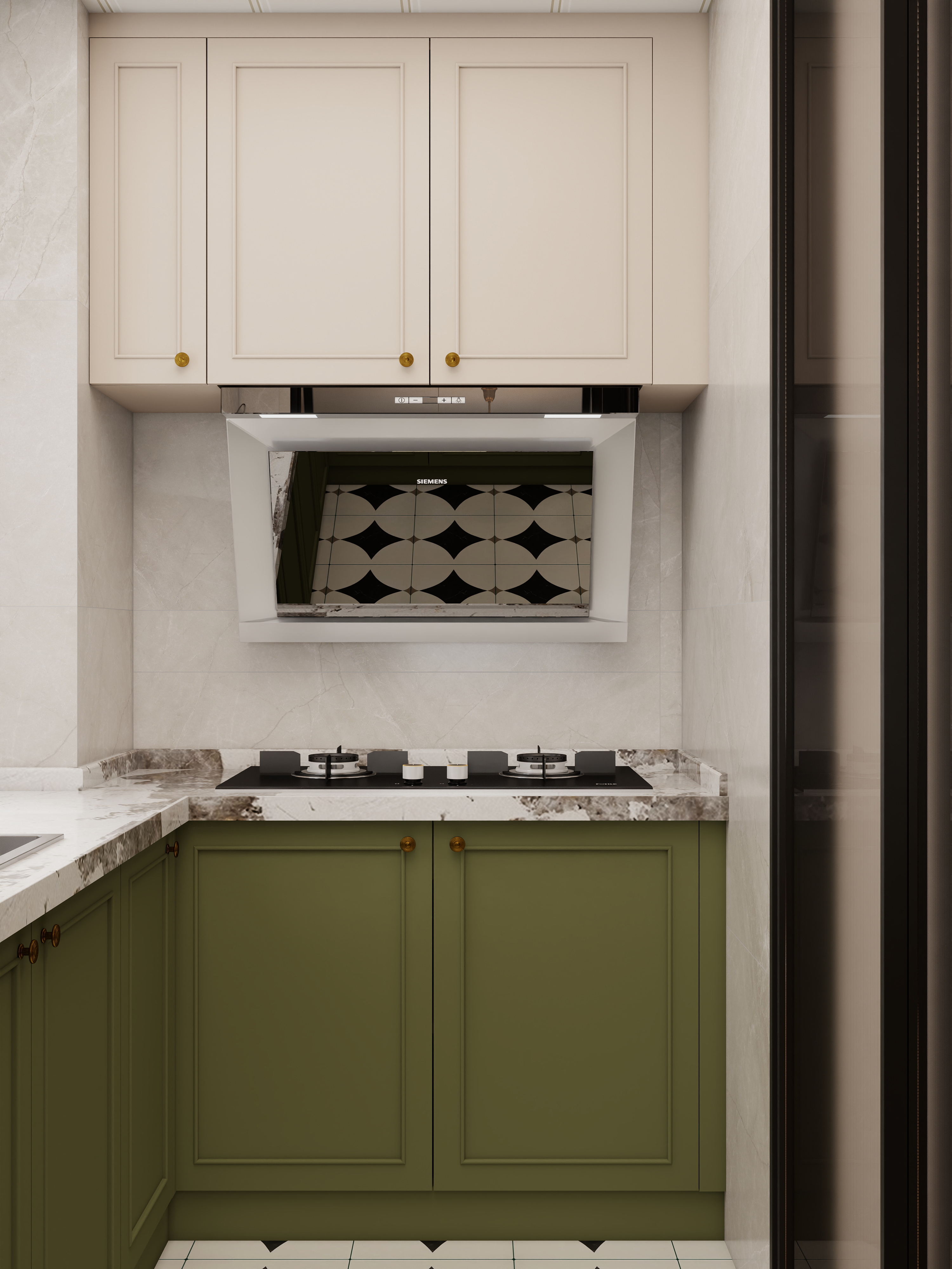 壹诺设计工作室-奶油复古装修效果图