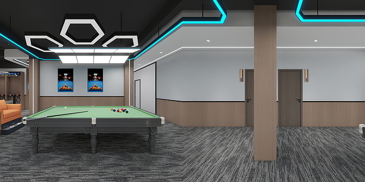 燕子I设计-杜杬棋牌-装修设计方案